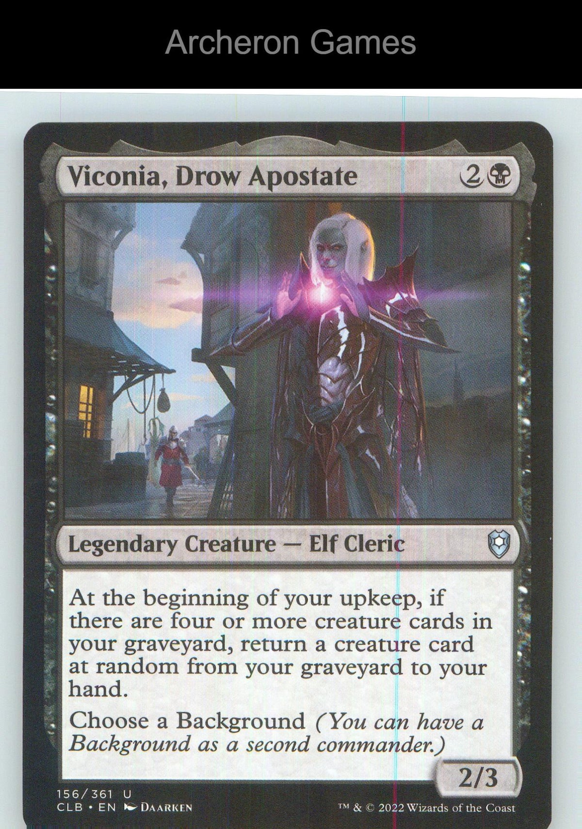 Viconia, Drow Apostate CLB 156 UC MTG Card NM/EX+