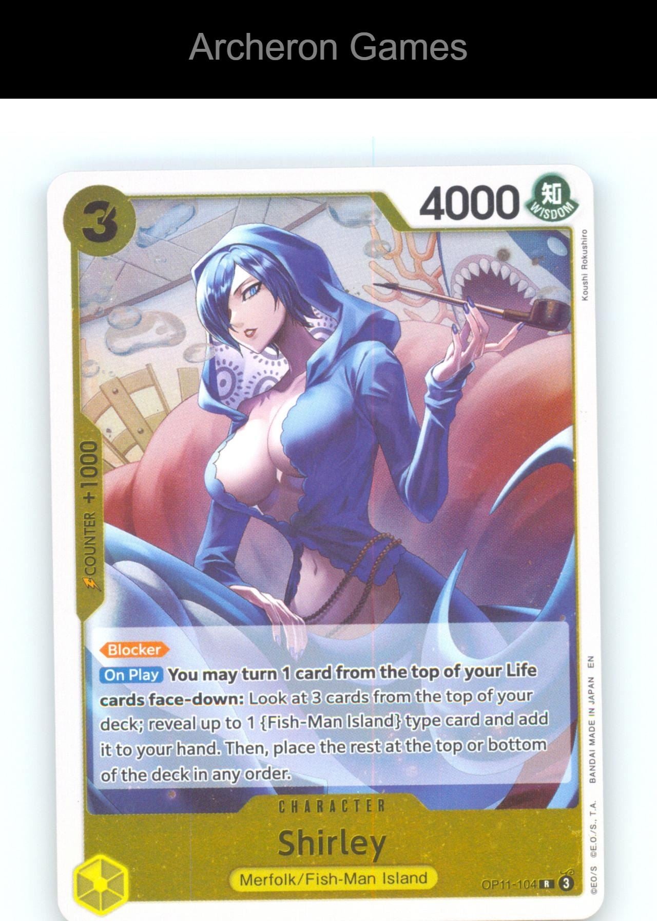Shirley OP11-104 R One Piece Card NM/EX+ Foil