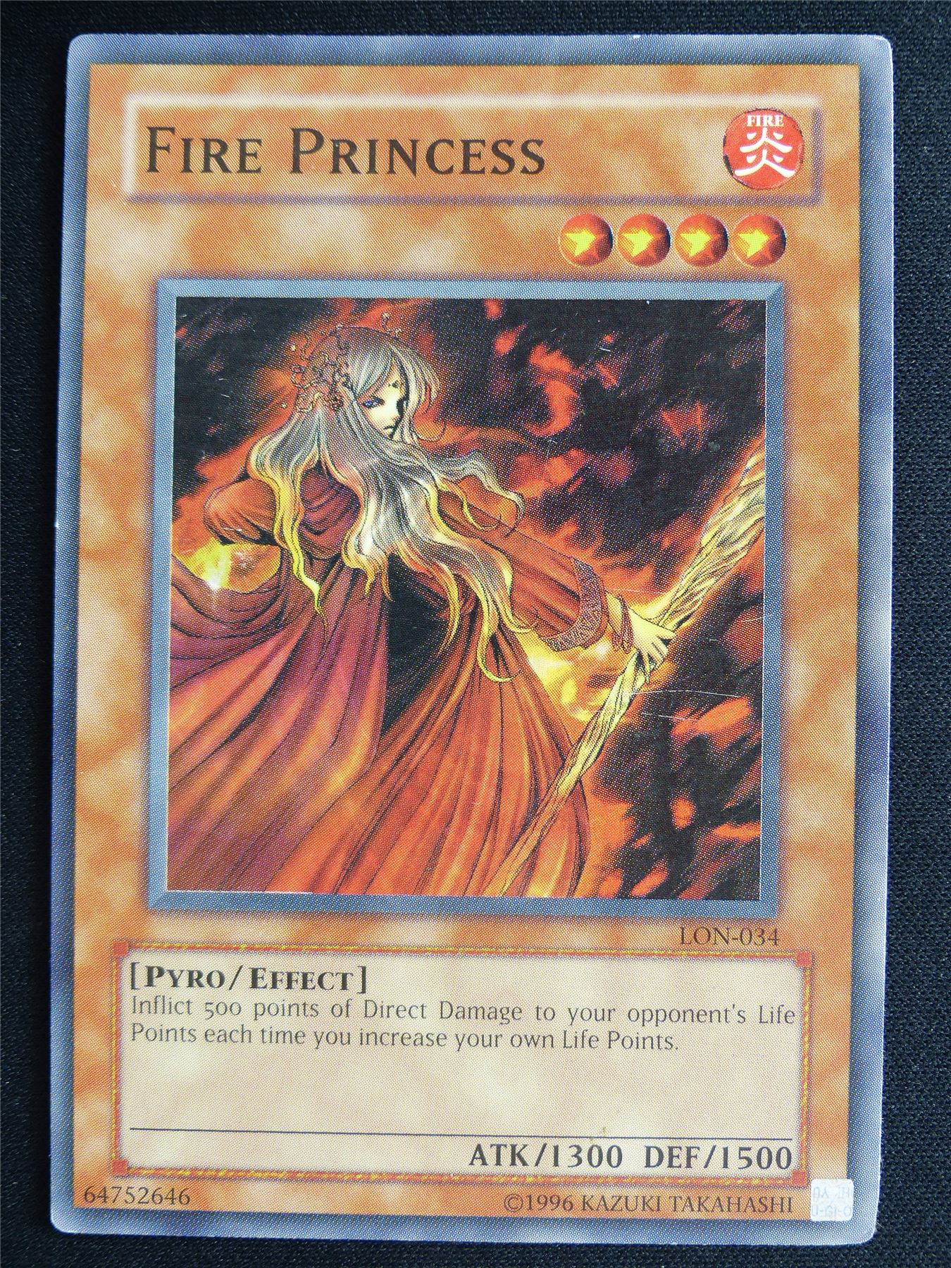 Fire Princess LON Super Rare - Yugioh Card #4QP