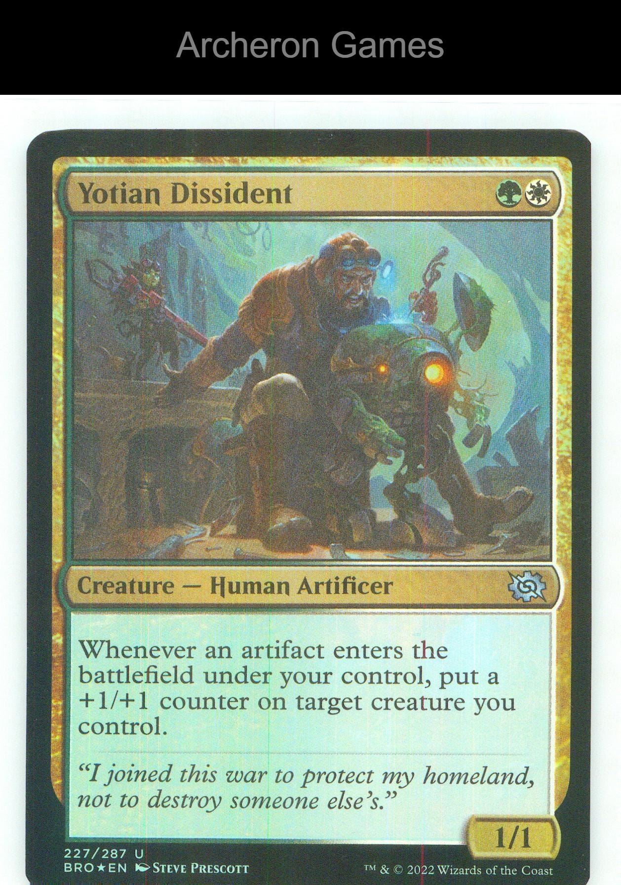 Yotian Dissident BRO 227 UC MTG Card NM/EX+ Foil