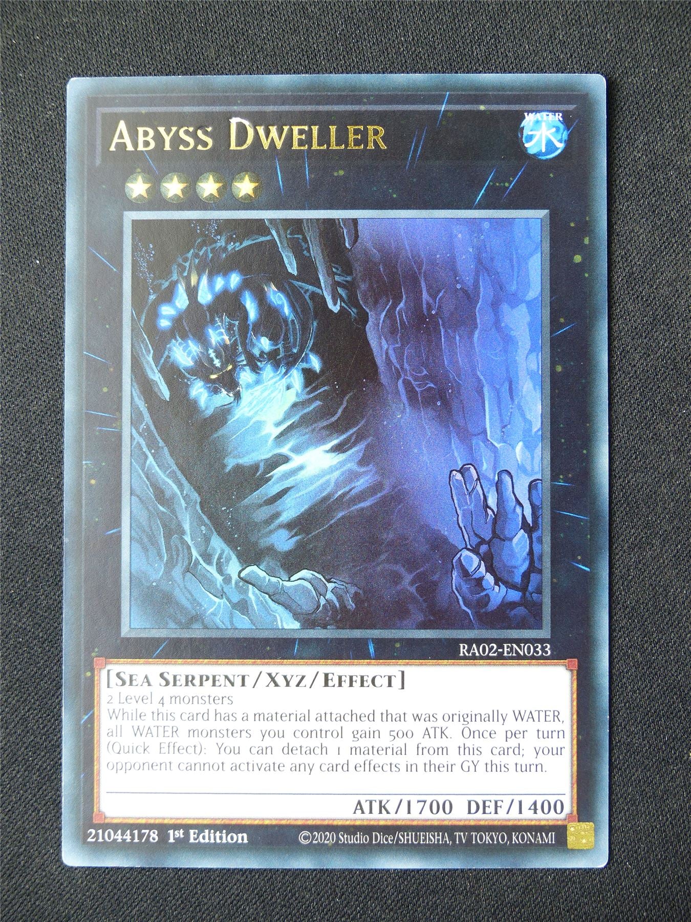 Abyss Dweller RA02 Ultra Rare - 1st ed Yugioh Card #89V