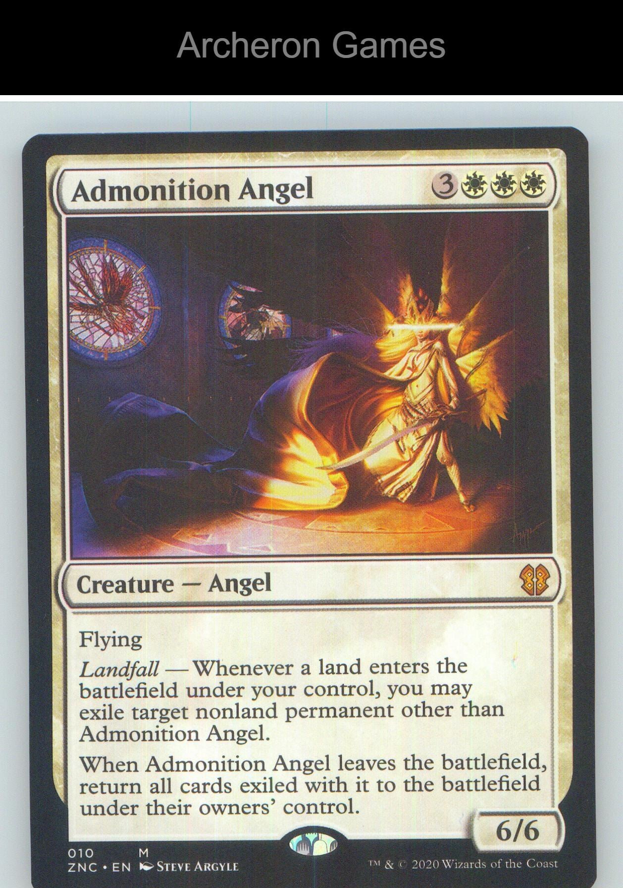 Admonition Angel ZNC 10 Mythic MTG Card NM/EX+