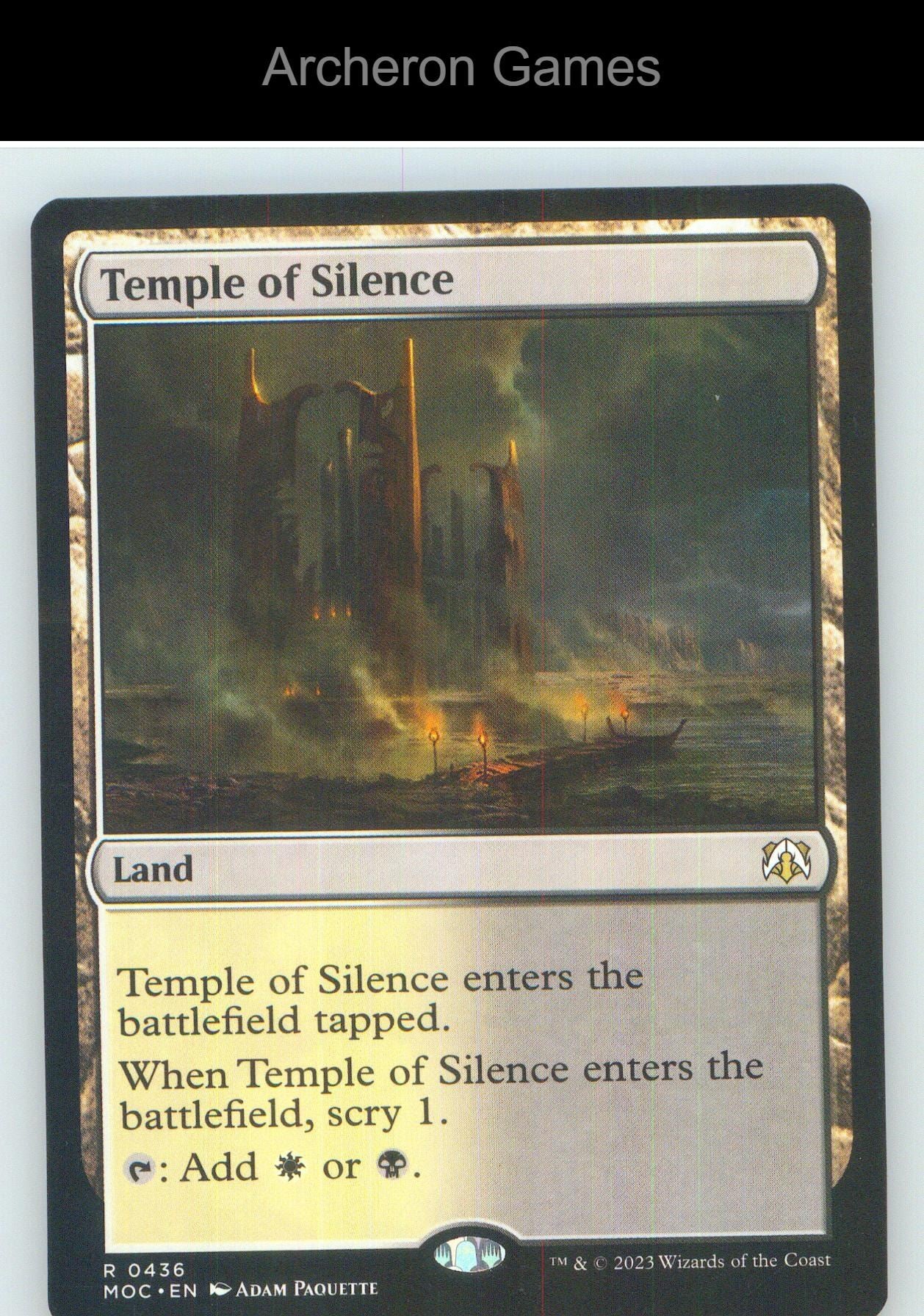 Temple of Silence MOC 436 R MTG Card NM/EX+