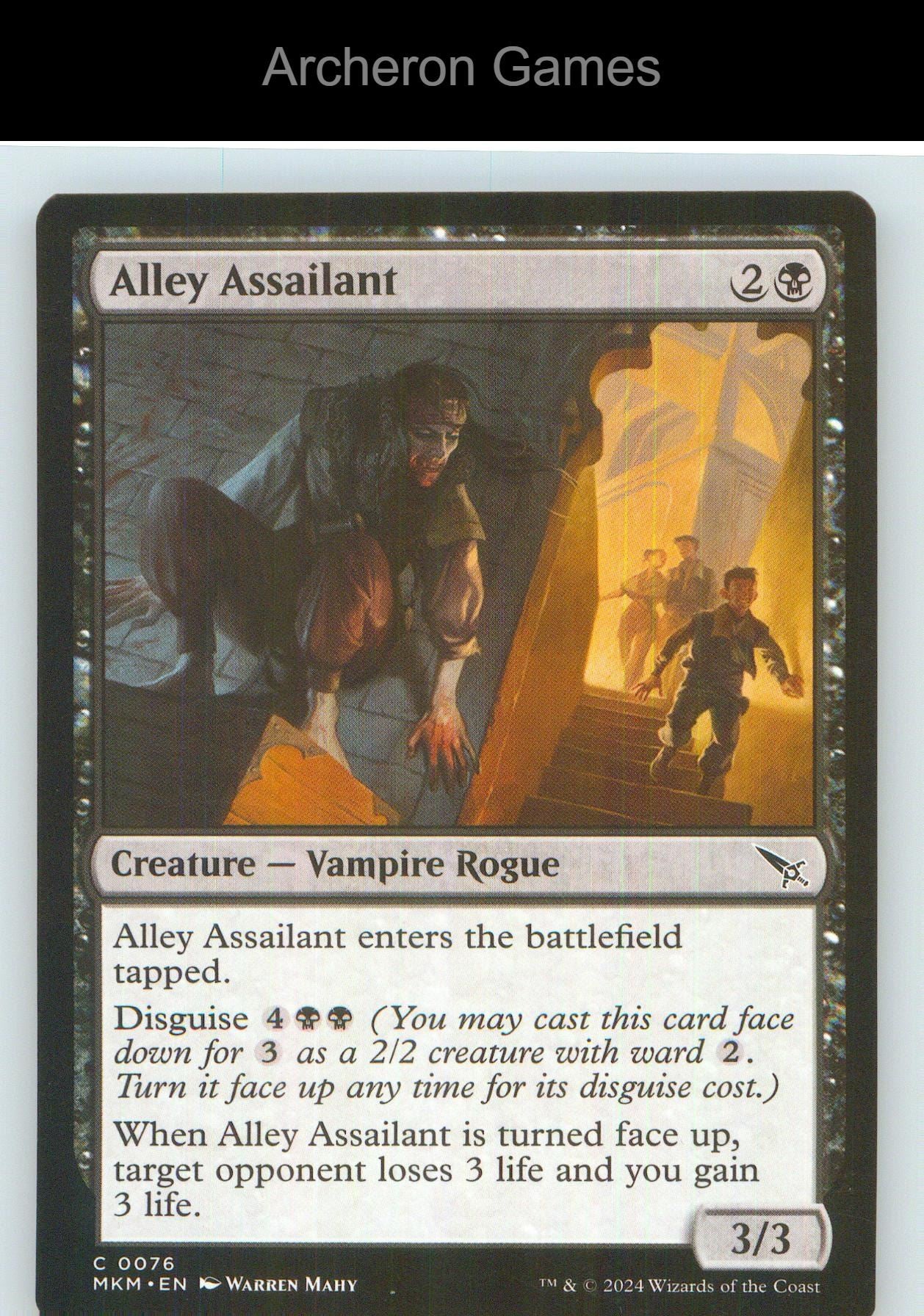 Alley Assailant MKM 76 C MTG Card NM/EX+