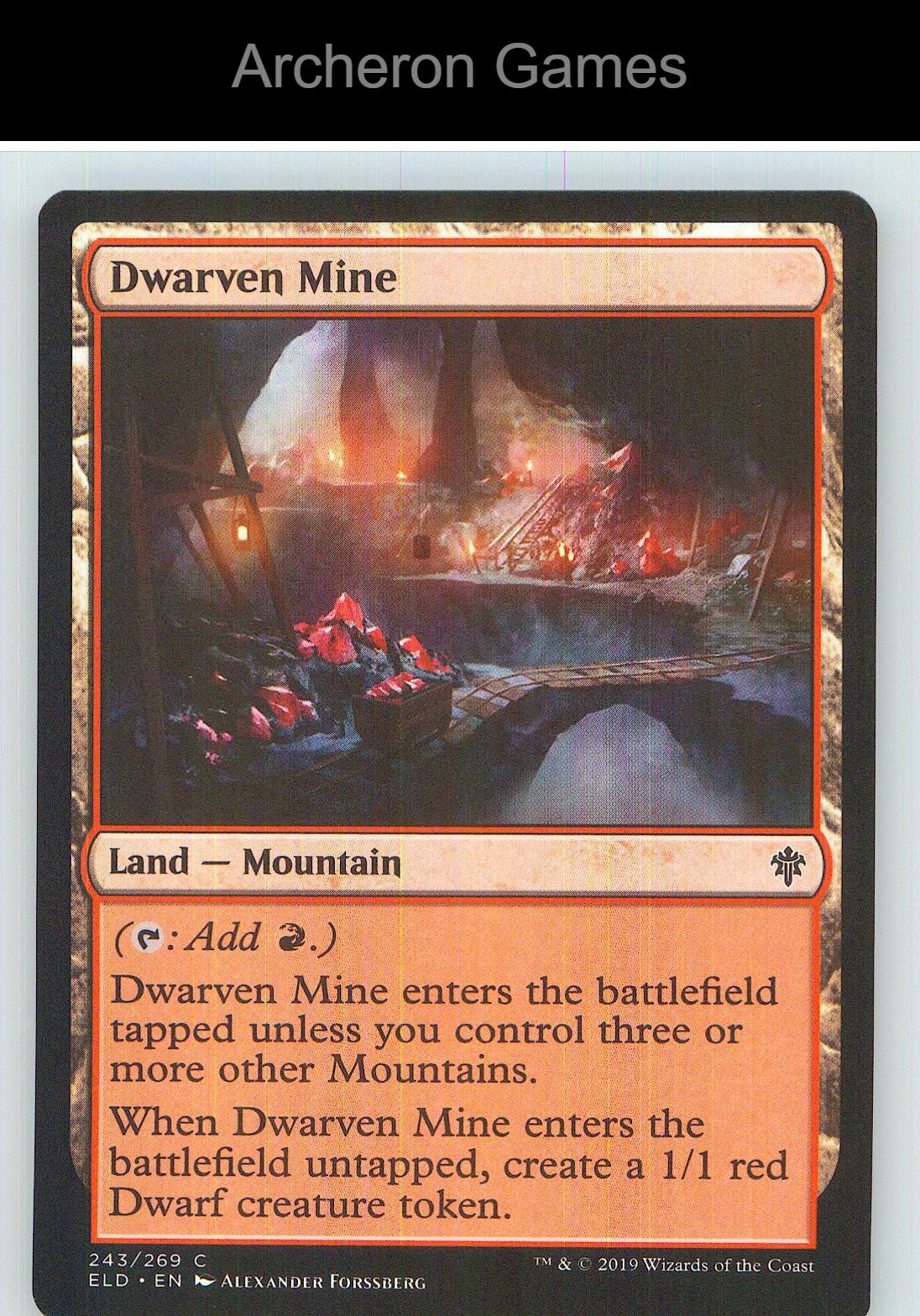 Dwarven Mine ELD 243 C MTG Card NM/EX+