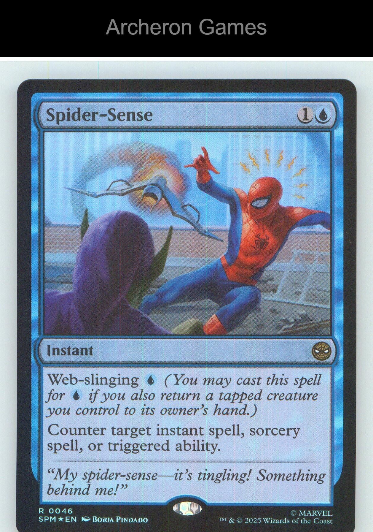 Spider-Sense SPM 46 R MTG Card NM/EX+ Foil