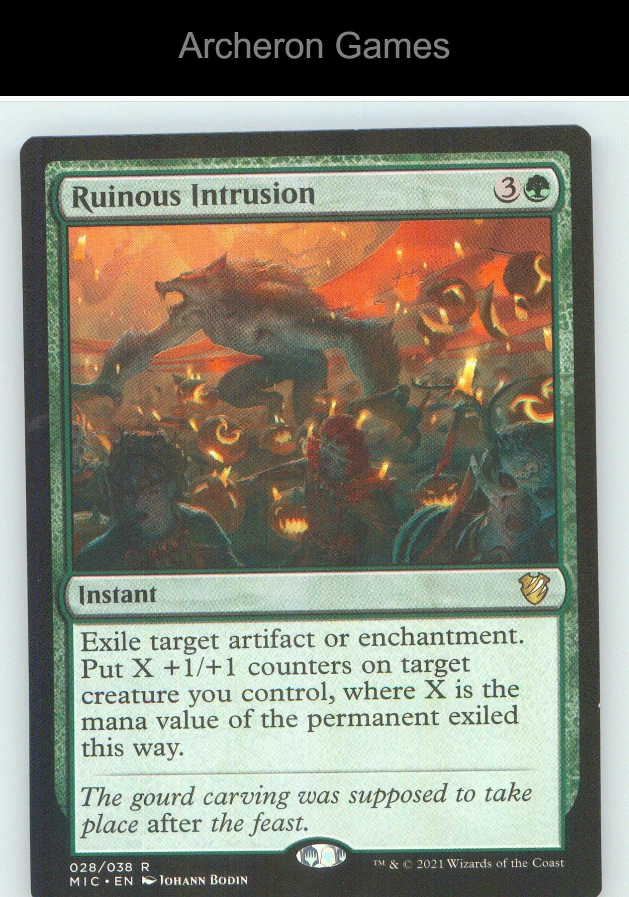 Ruinous Intrusion MIC 28 R MTG Card NM/EX+