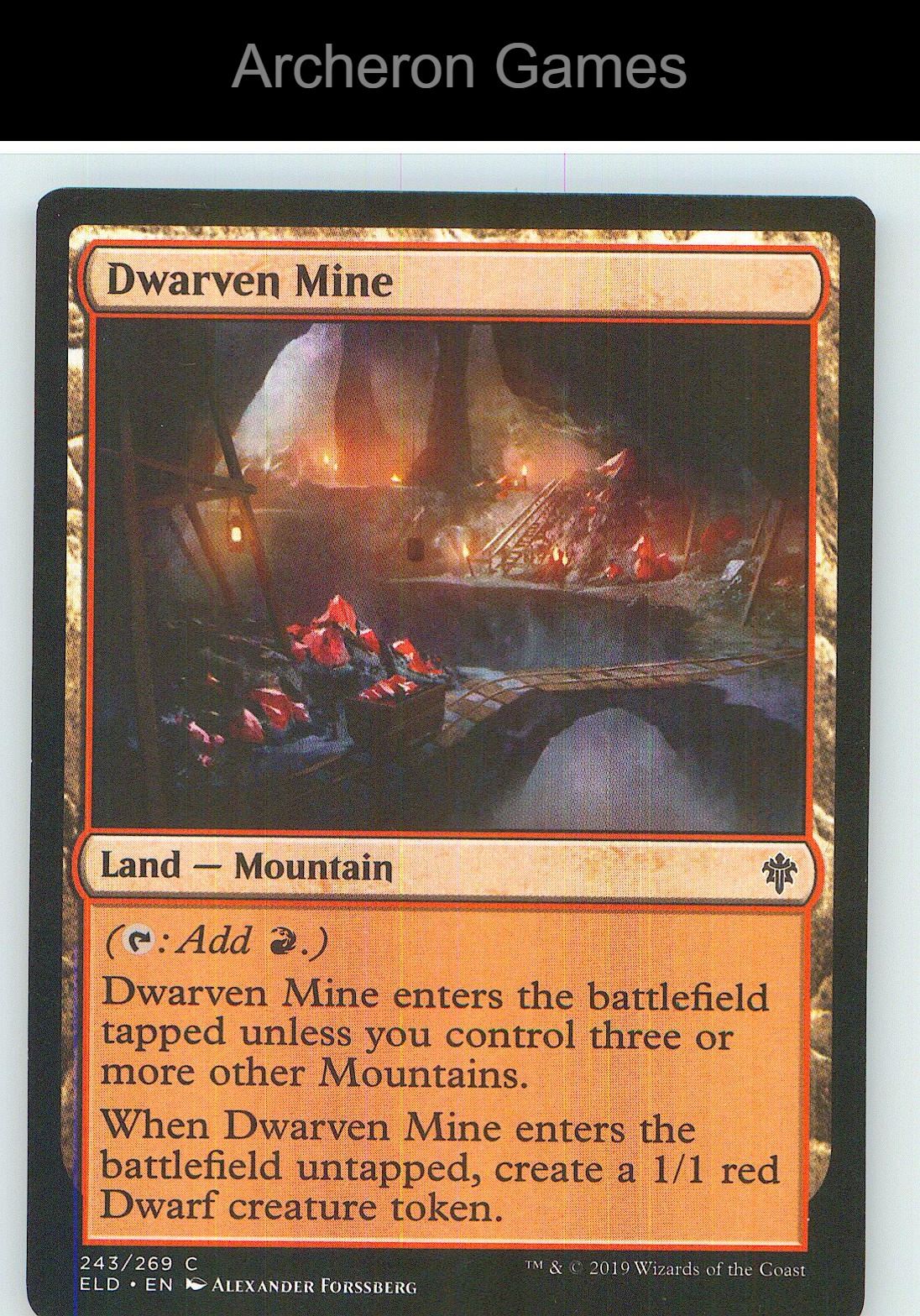 Dwarven Mine ELD 243 C MTG Card NM/EX+