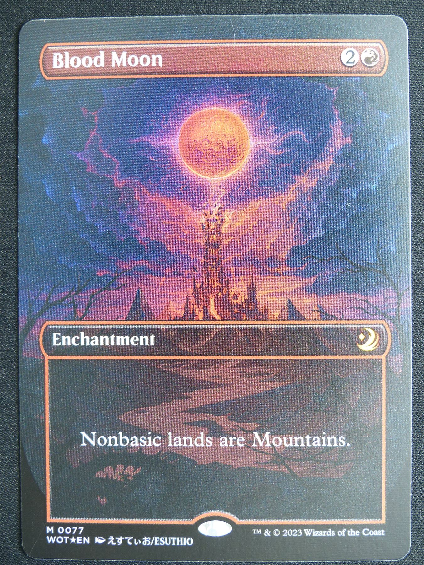 Blood Moon Borderless Foil - WOT - Mtg Card #4KD