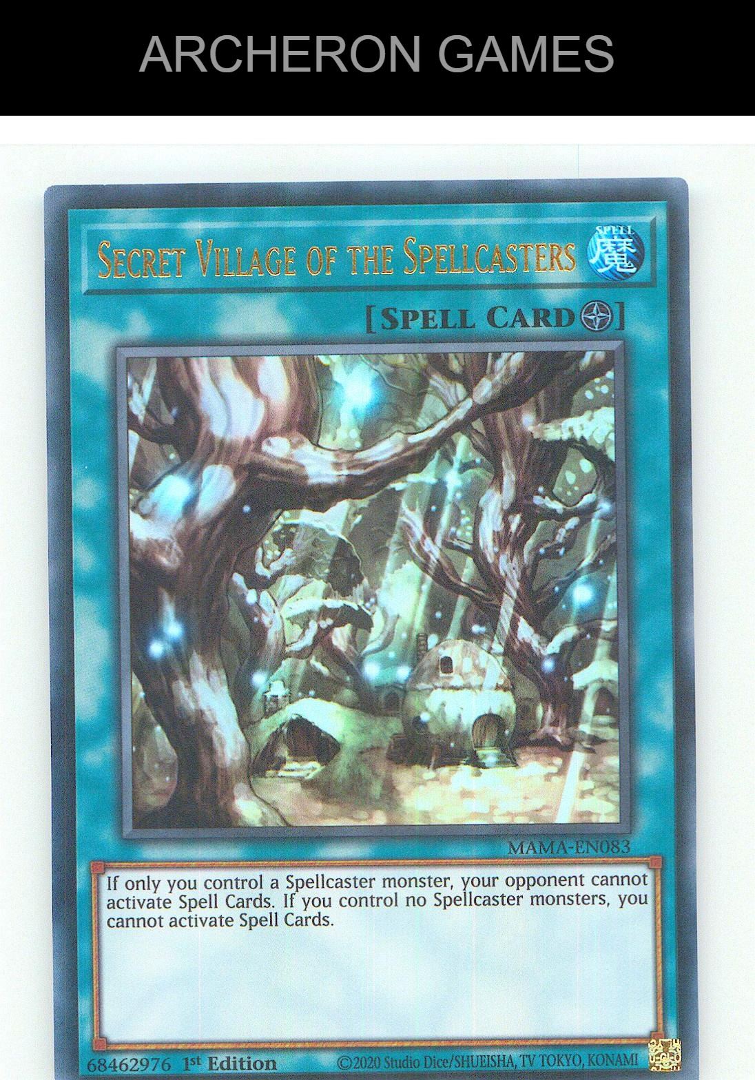 Secret Village of the Spellcasters Ultra Rare YUGIOH Card 1st Edition