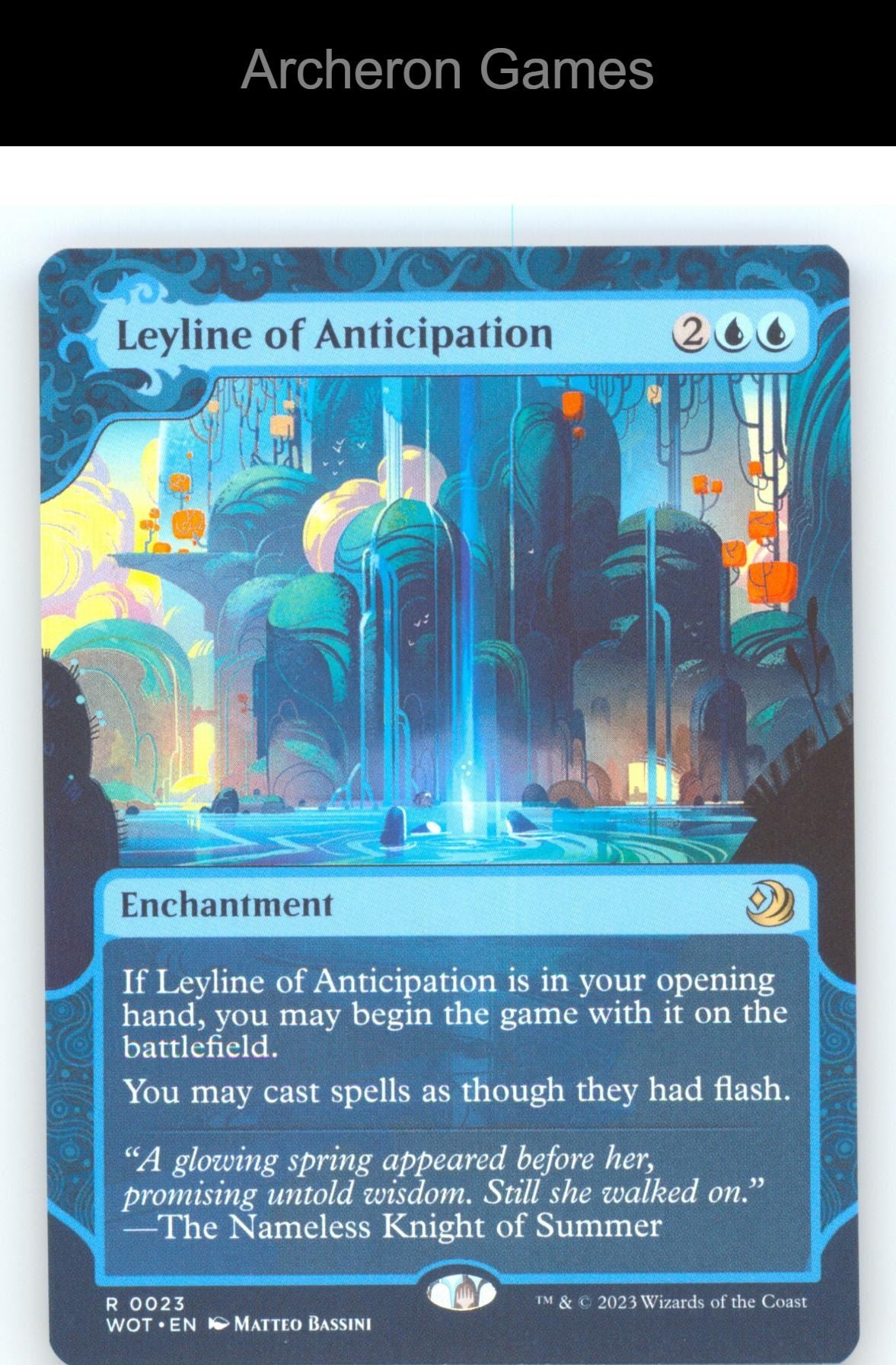 Leyline of Anticipation WOT 23 R MTG Card Wilds of Eldraine: Enchanting Tales