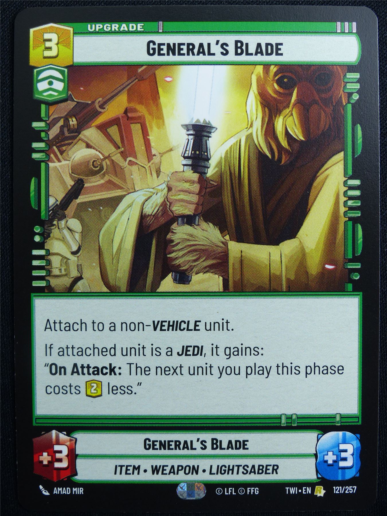 General's Blade 121/257 - Star Wars Unlimited Card #4W5
