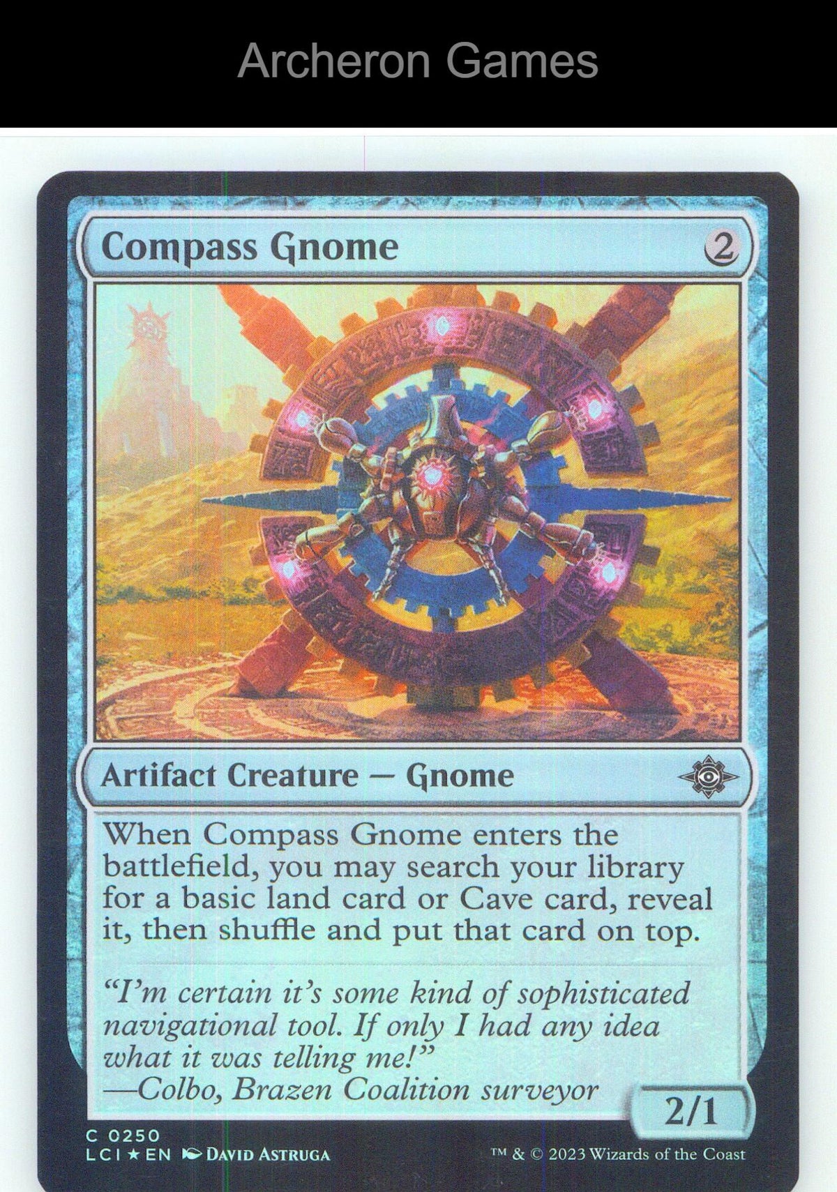 Compass Gnome LCI 250 C MTG Card NM/EX+ Foil