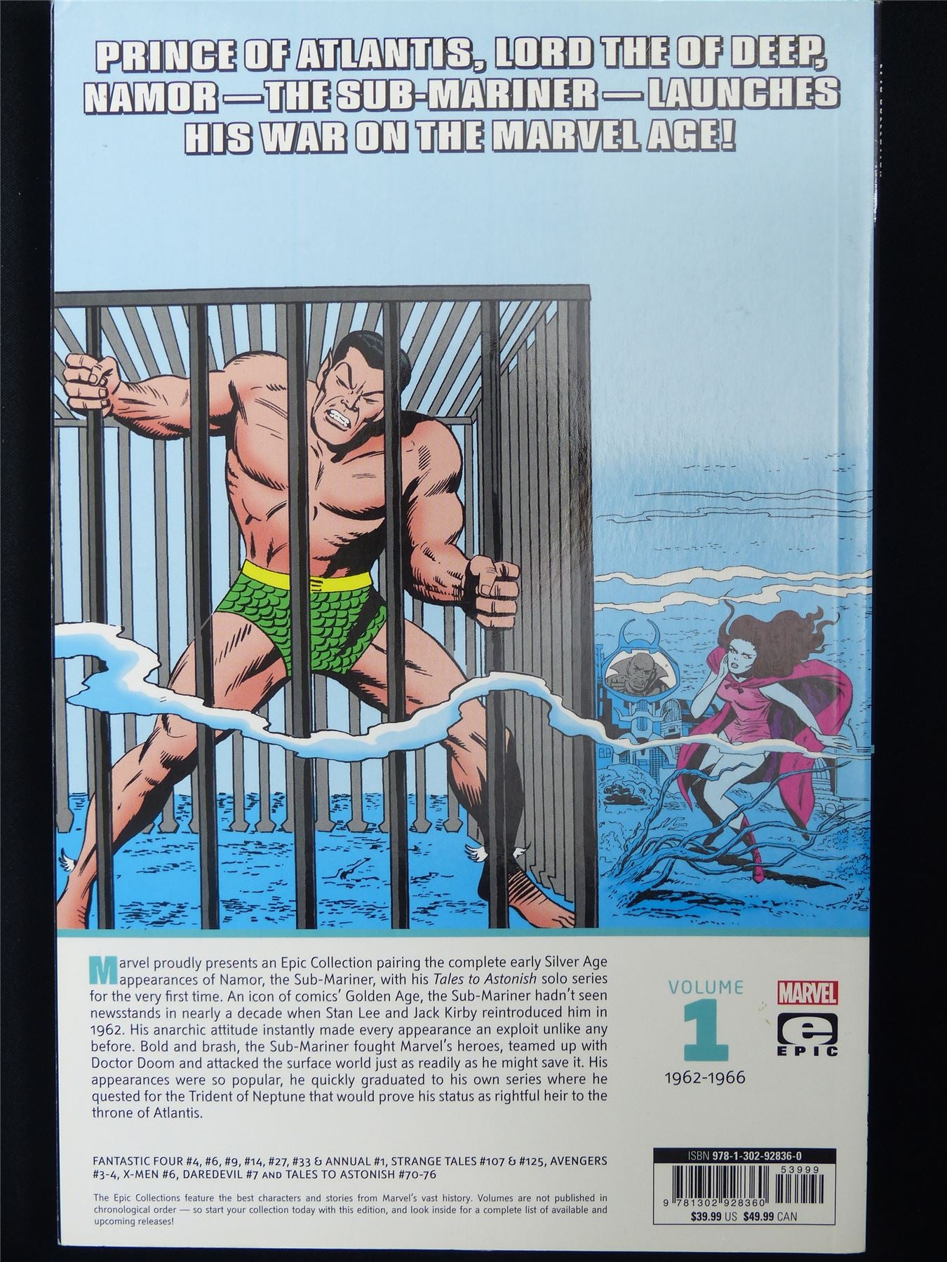 Namor the Sub-Mariner: Enter the Sub-Mariner - Epic Collection Volume 1 - Marvel Graphic Softback #33L