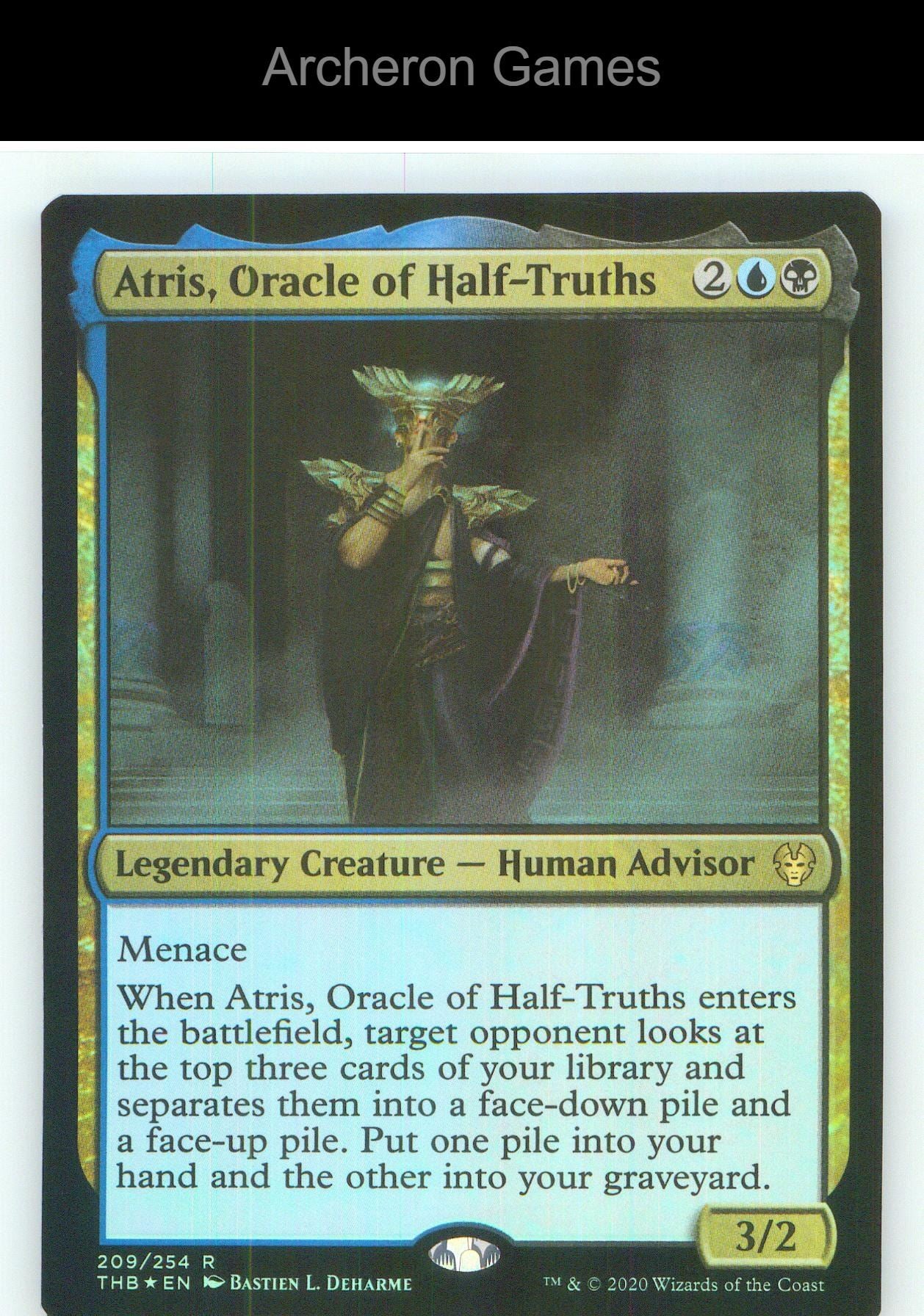 Atris, Oracle of Half-Truths THB 209 R MTG Card NM/EX+ Foil