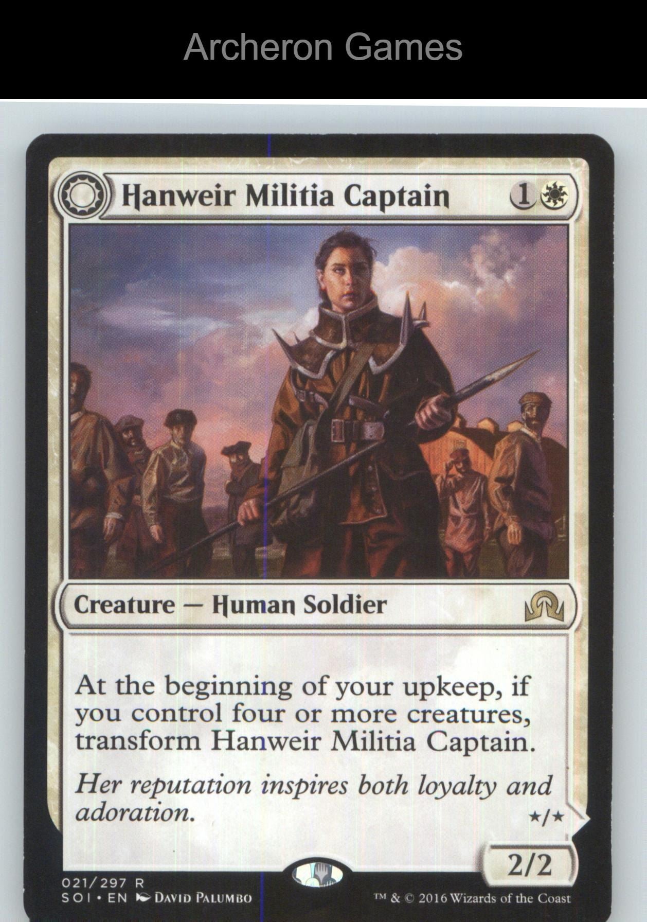Hanweir Militia Captain SOI 21 R MTG Card NM/EX+