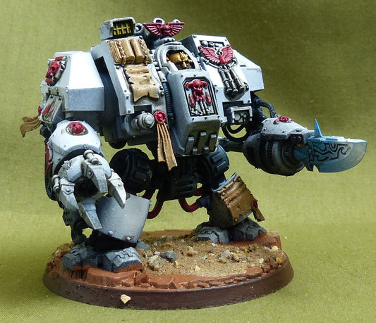 Librarian Dreadnought painted - White Scars - Warhammer 40K #4PI