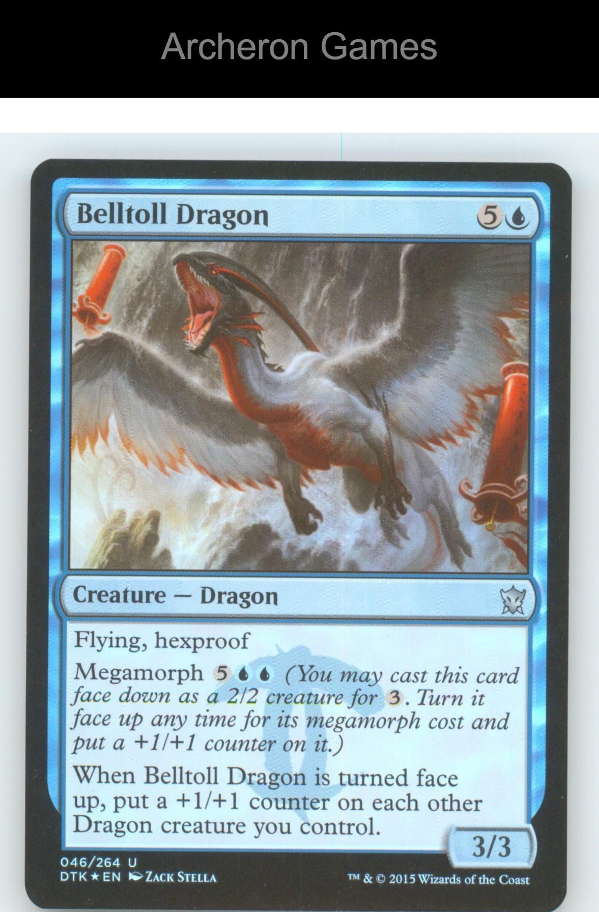 Belltoll Dragon DTK 46 UC MTG Card Dragons of Tarkir Foil