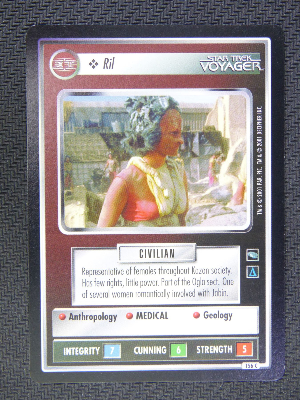 Ril Black Border - Star Trek CCG Voyager #52A