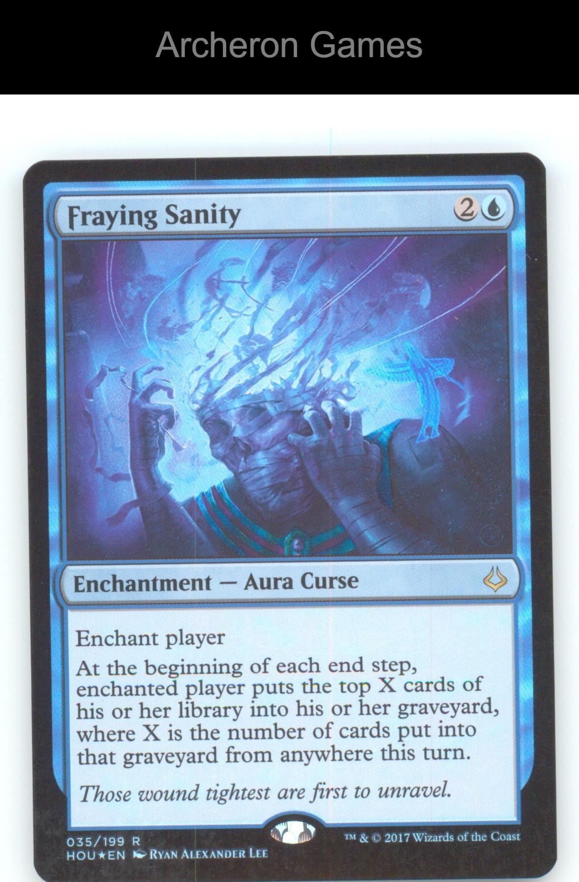 Fraying Sanity HOU 35 R MTG Card Hour of Devastation FOIL