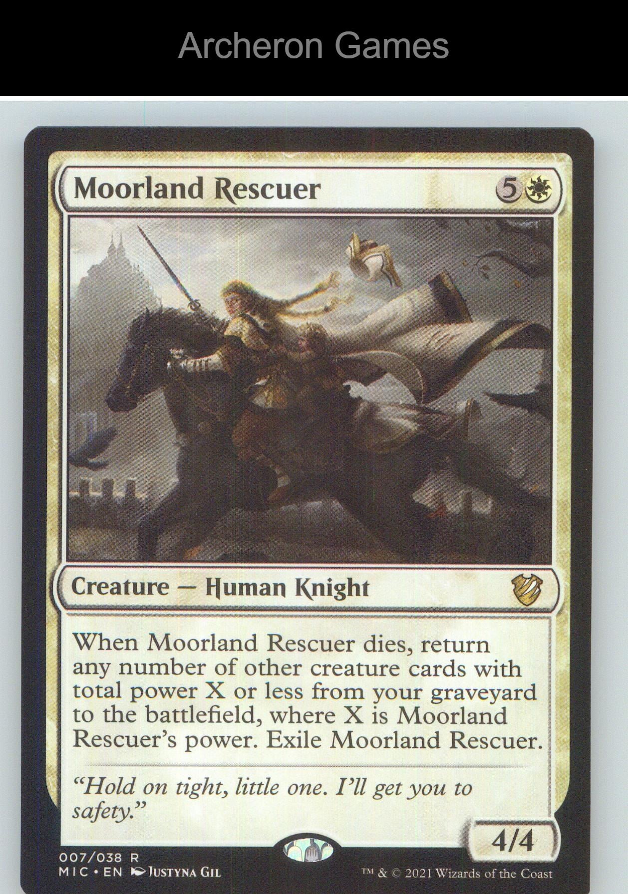 Moorland Rescuer MIC 7 R MTG Card NM/EX+