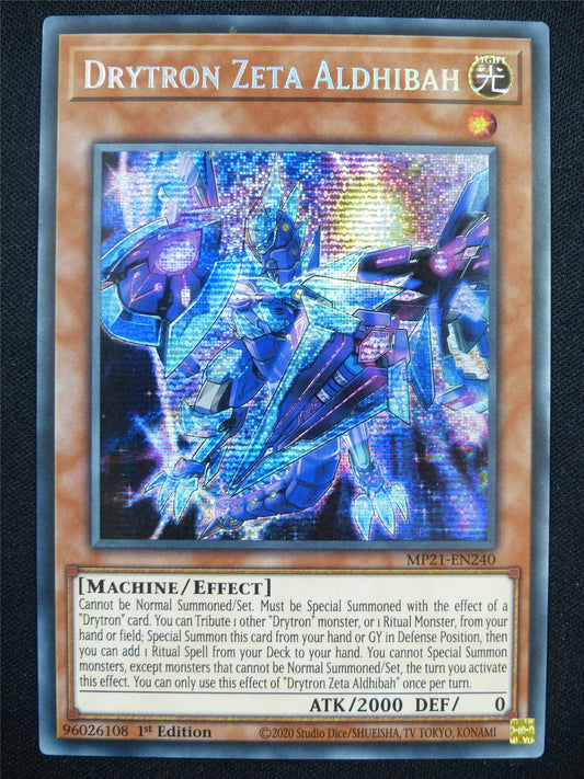 Drytron Zeta Aldhibah MP21 Secret Rare - 1st ed Yugioh Card #6G