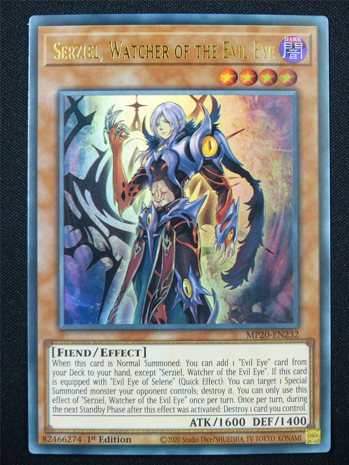 Serziel Watcher of the Evil Eye MP20 Ultra Rare - 1st ed Yugioh Card #372