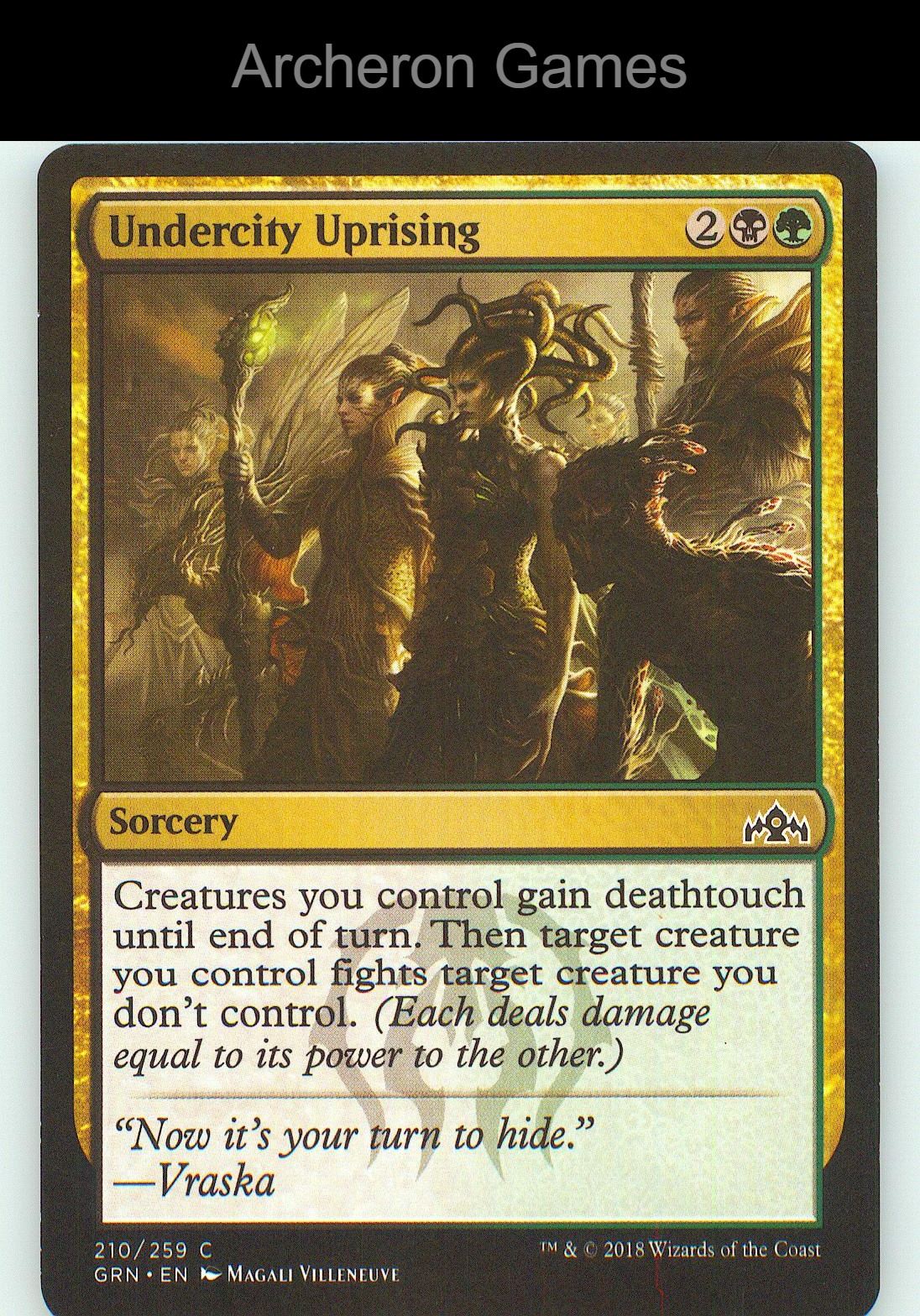Undercity Uprising GRN 210 C MTG Card NM/EX+