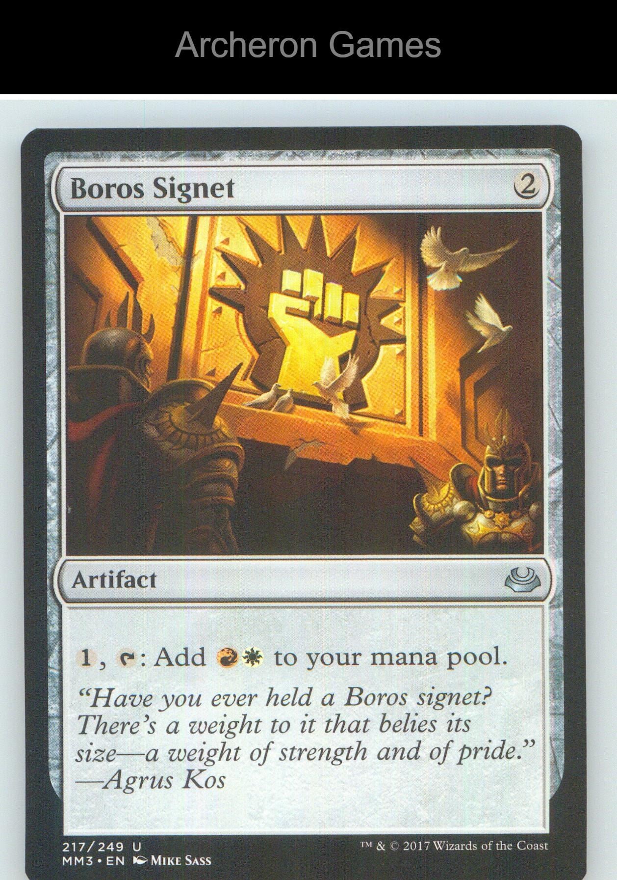 Boros Signet MM3 217 UC MTG Card NM/EX+
