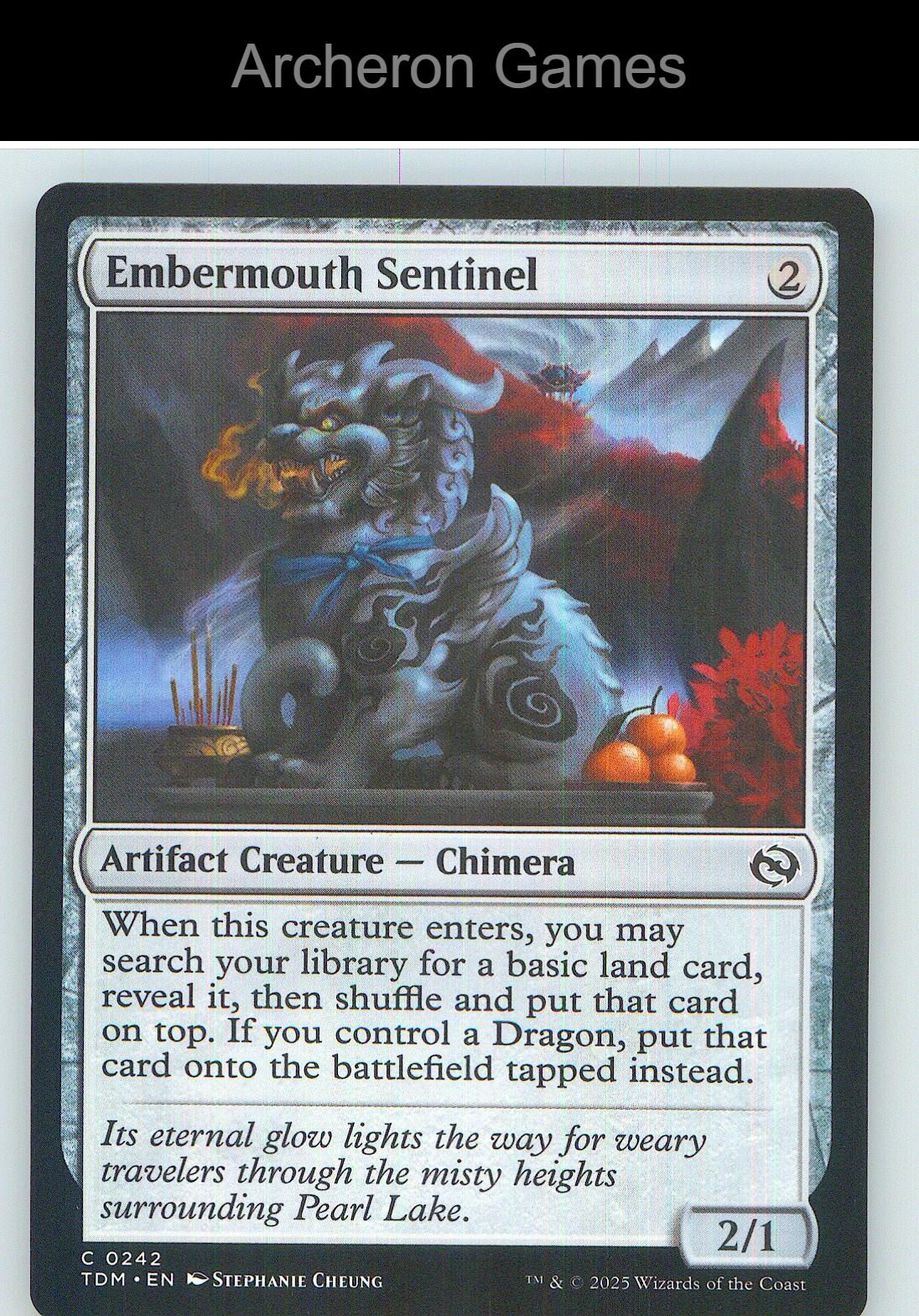 Embermouth Sentinel TDM 242 C MTG Card NM/EX+
