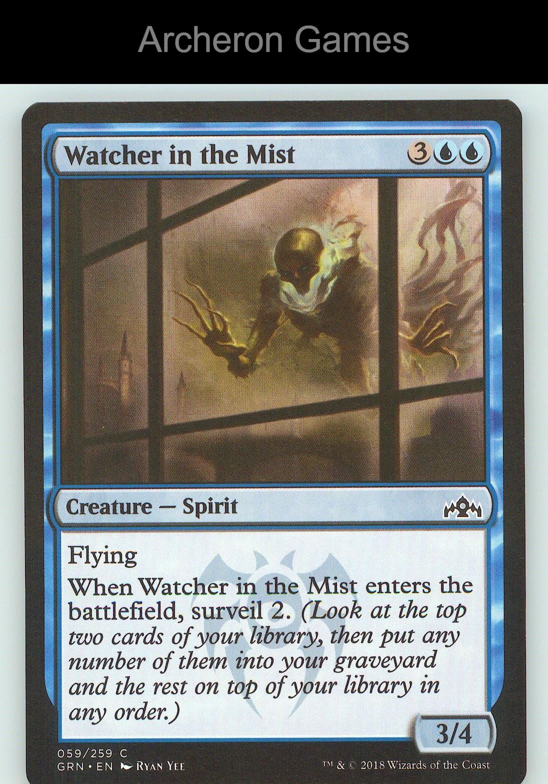 Watcher in the Mist GRN 59 C MTG Card NM/EX+