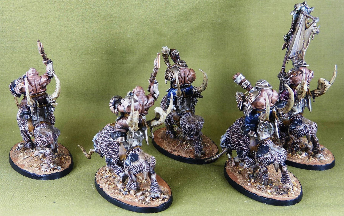 Mournfang Pack - Ogor Mawtribes - Painted - Warhammer AoS 40k #2SH