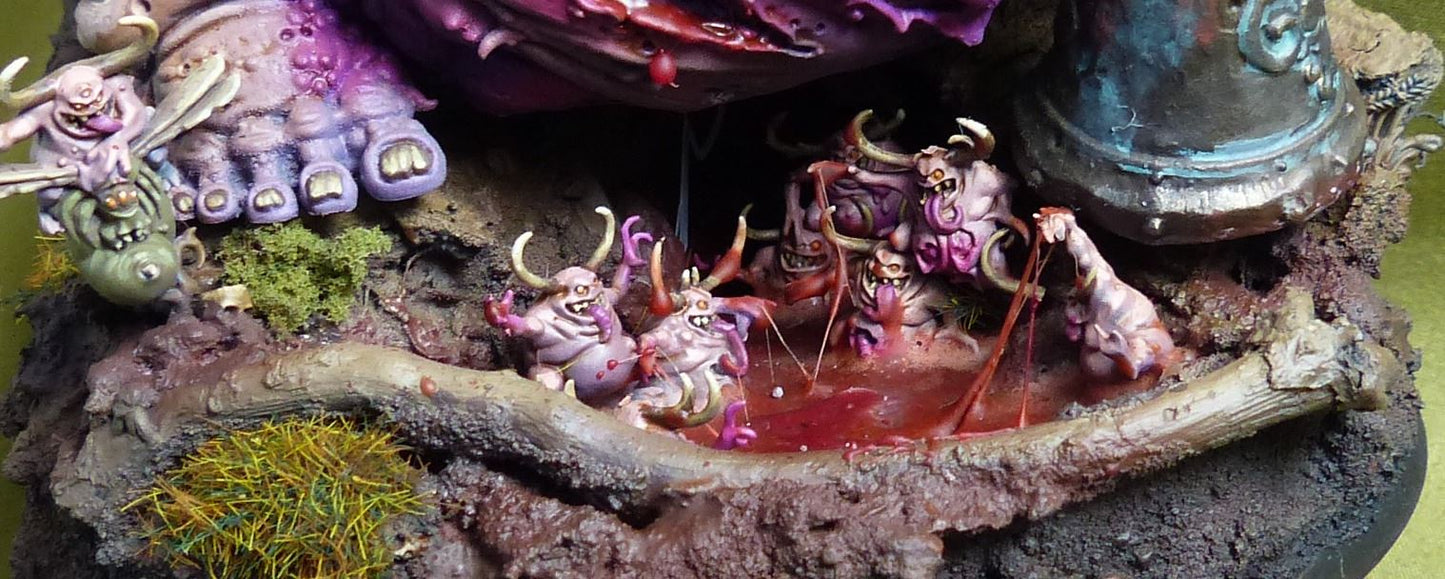 Great Unclean One painted - Nurgle Daemons - Warhammer 40K AoS #27B
