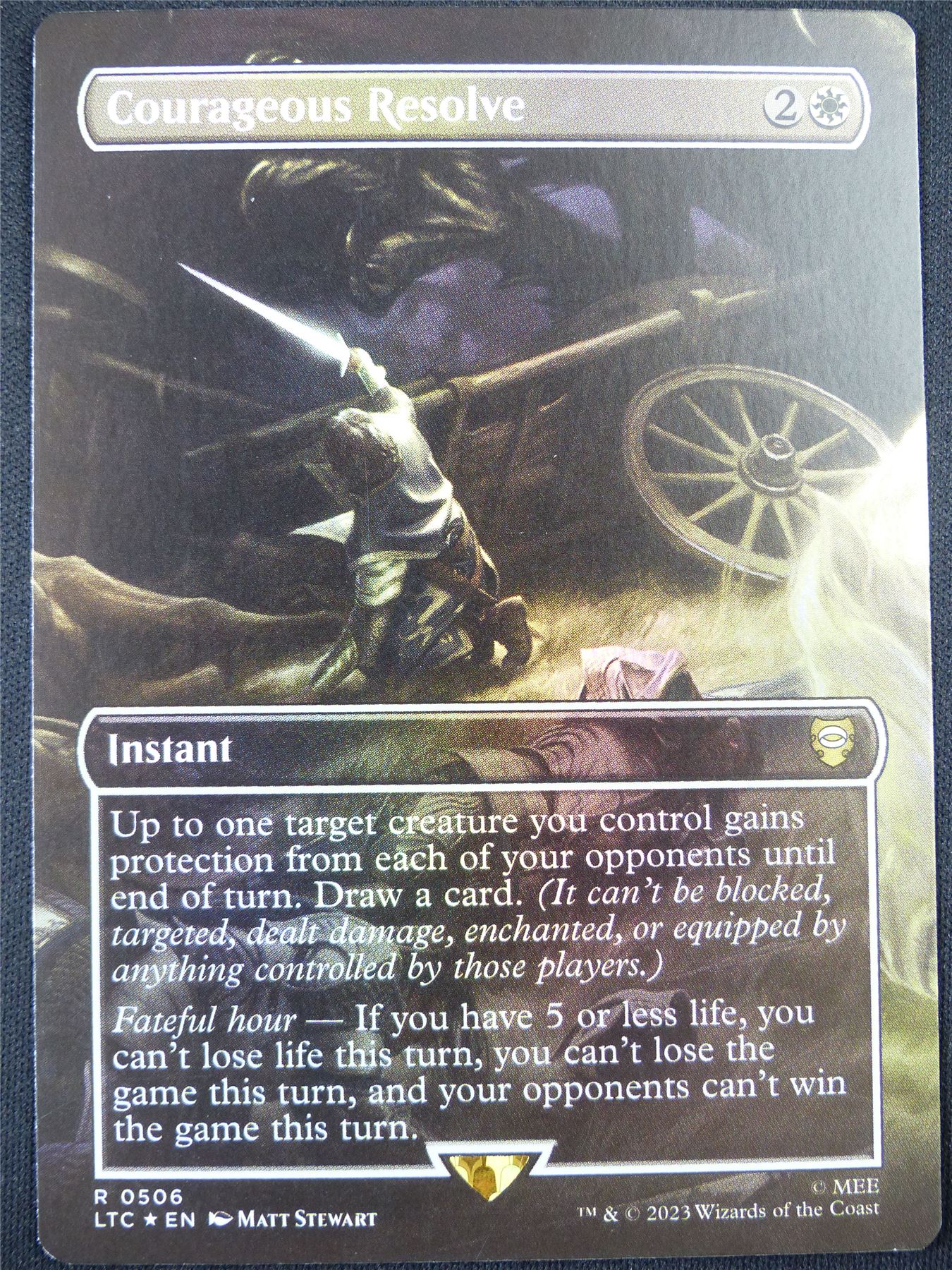 Courageous Resolve Borderless Foil - LTC - Mtg Card #57H