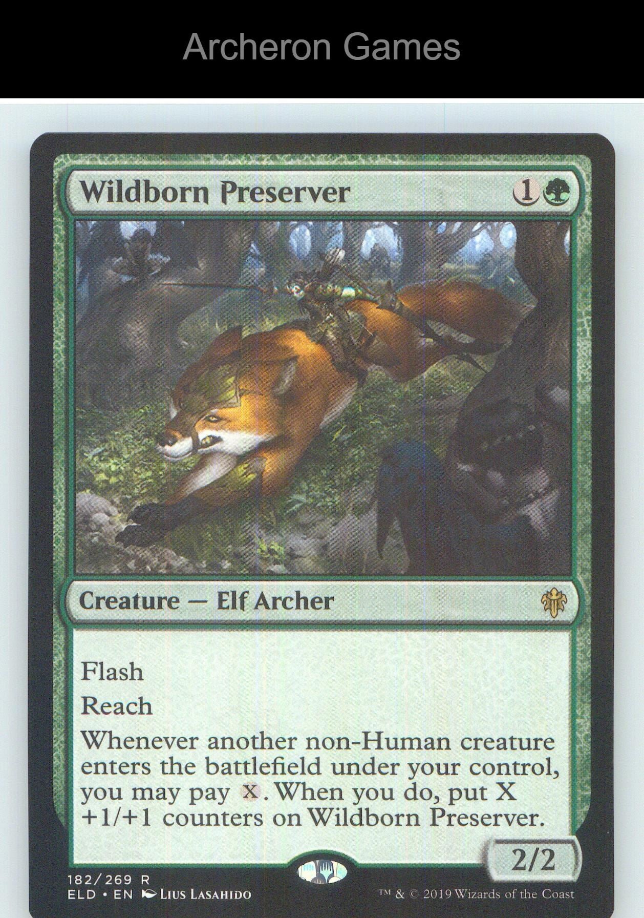 Wildborn Preserver ELD 182 R MTG Card NM/EX+