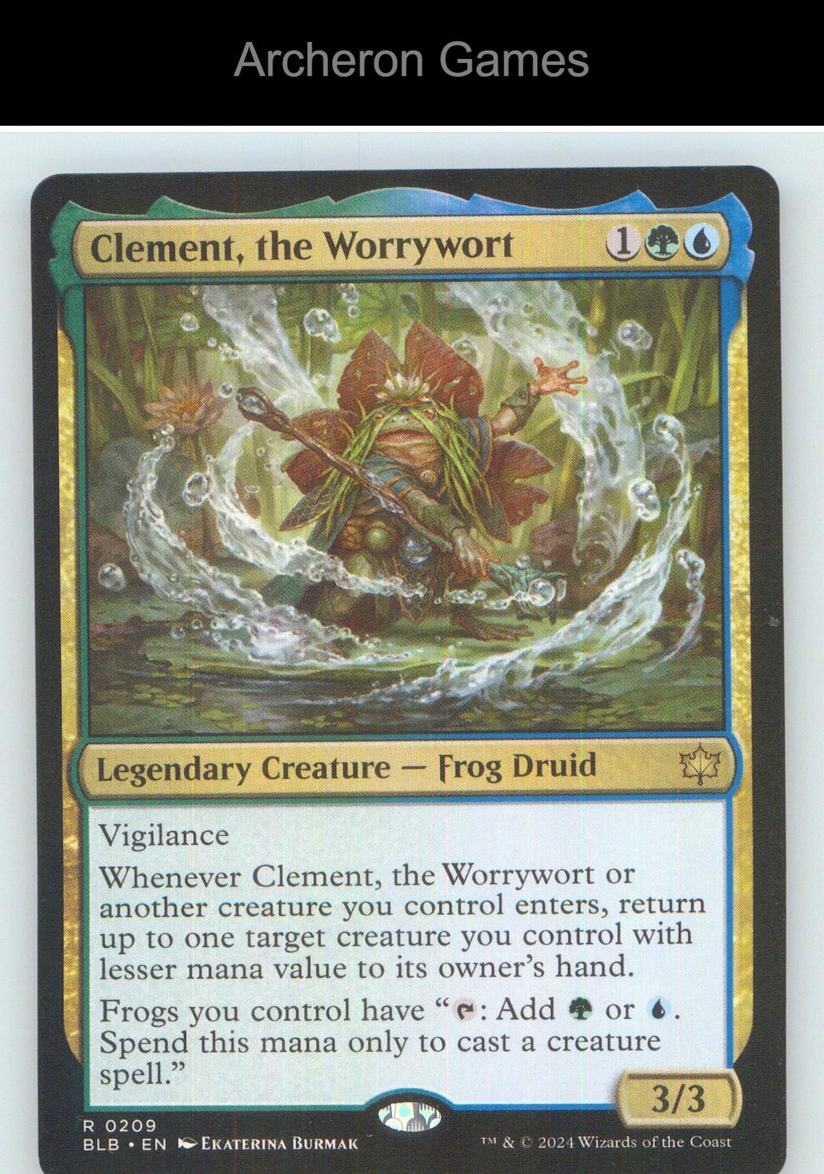 Clement, the Worrywort BLB 209 R MTG Card NM/EX+