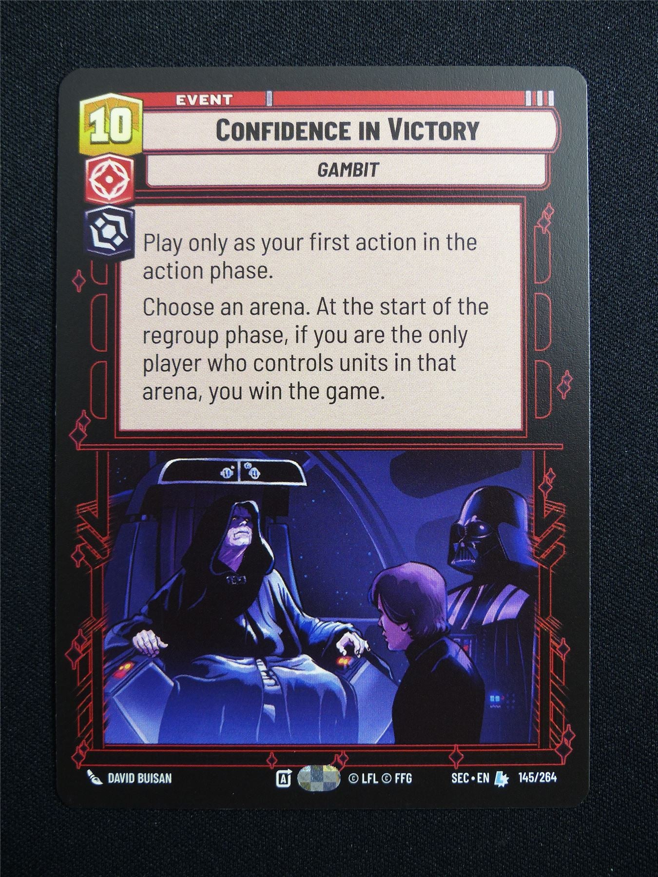 Confidence in Victory 145/264 - Star Wars Unlimited Card #164