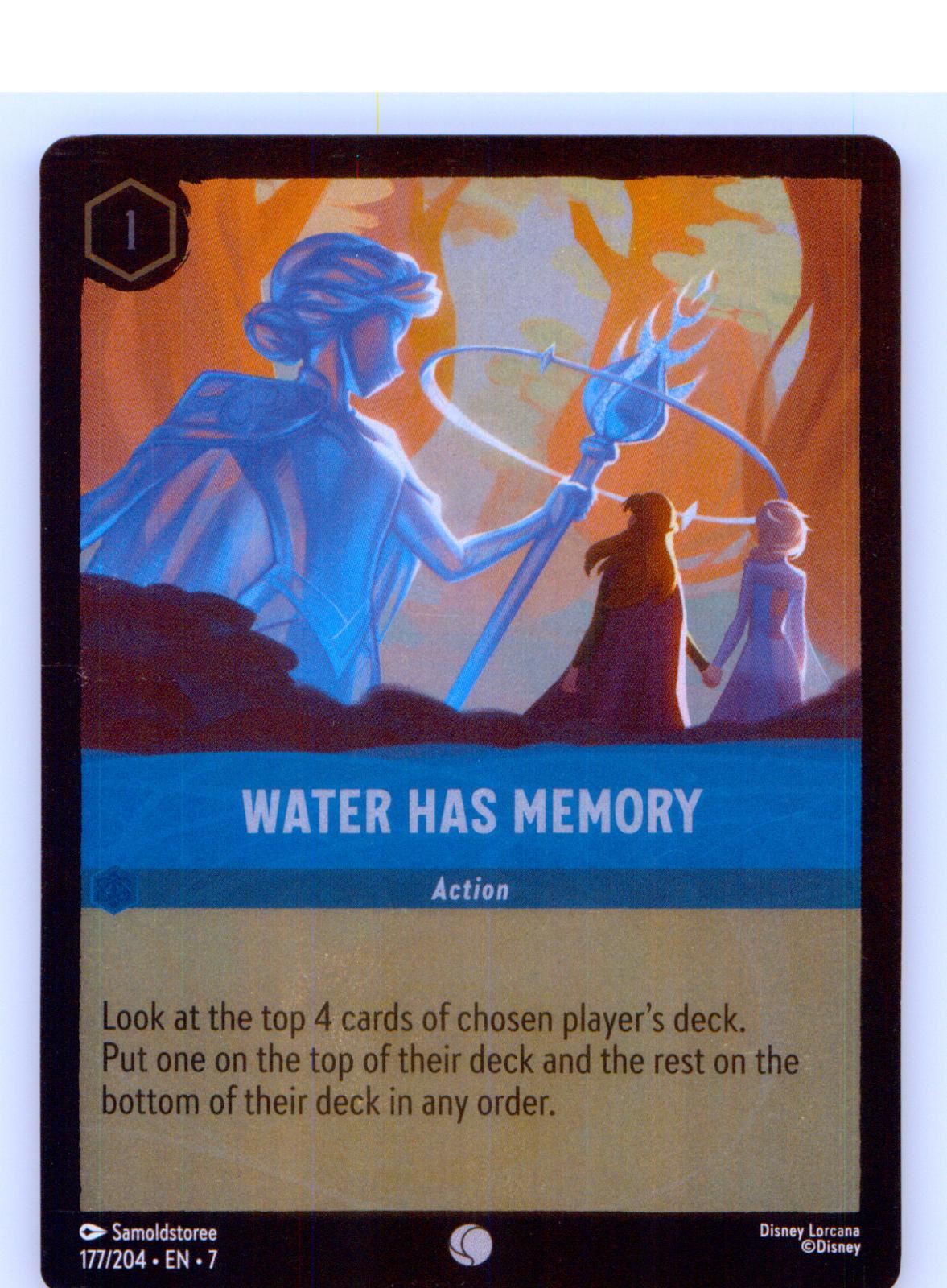 Water Has Memory 177/204 Common Archazia's Island Lorcana Cold Foil Near Mint