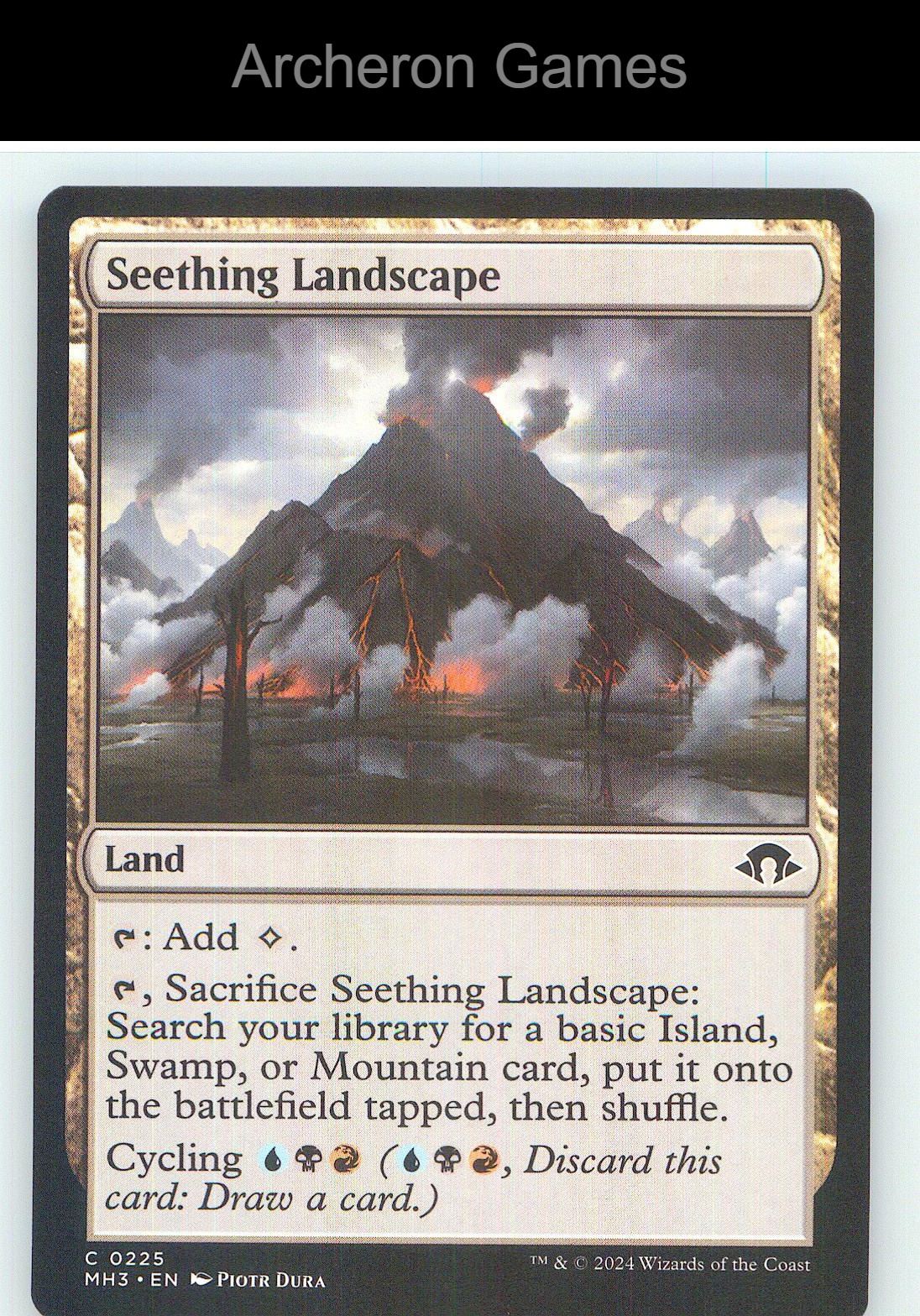 Seething Landscape MH3 225 C MTG Card NM/EX+