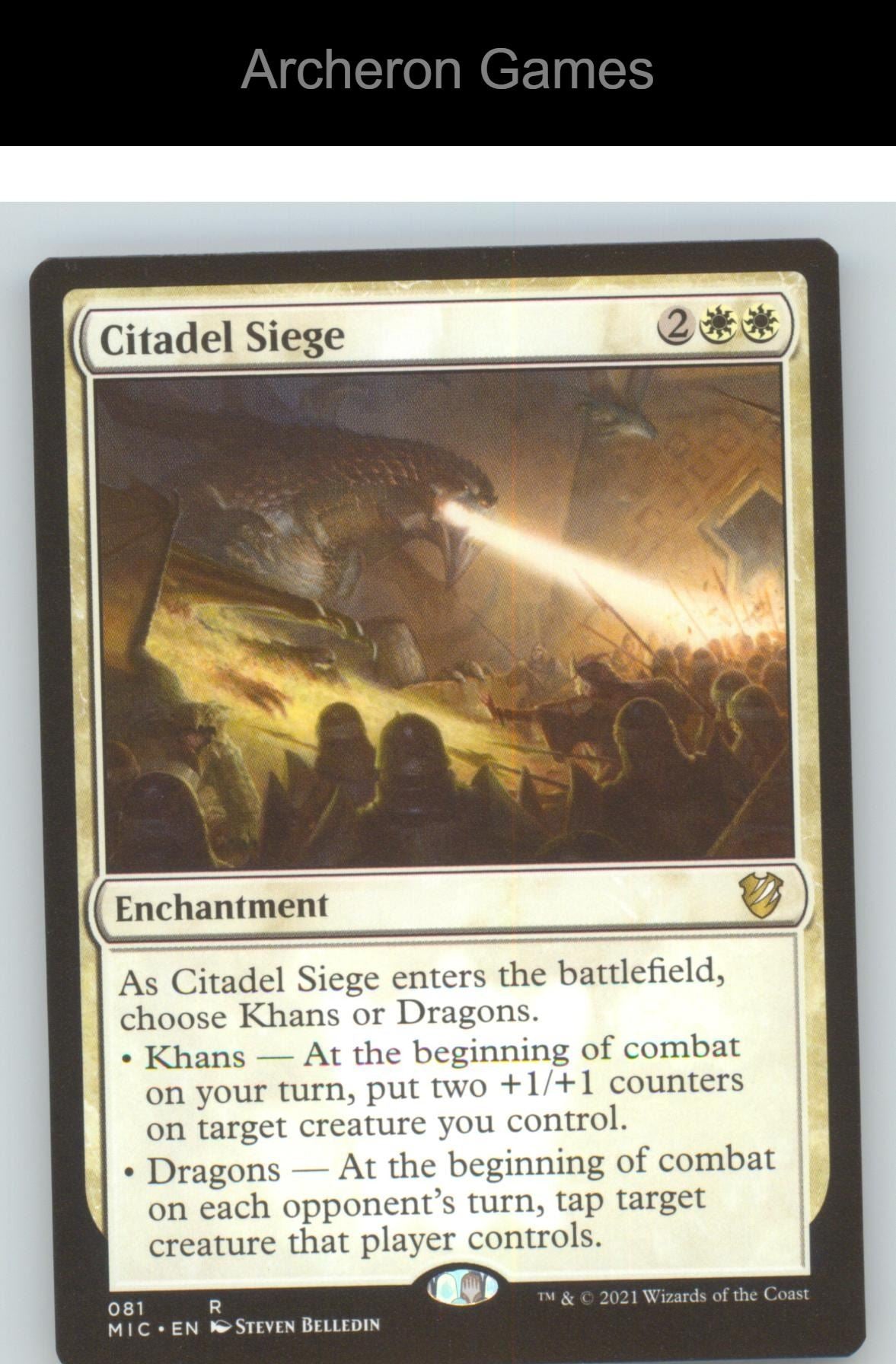Citadel Siege MIC 81 R MTG Card NM/EX+