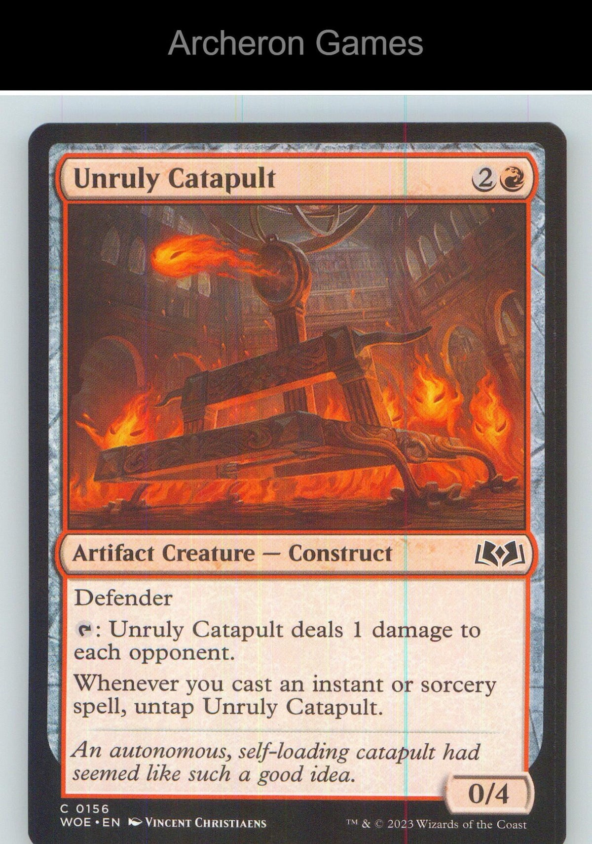 Unruly Catapult WOE 156 C MTG Card NM/EX+