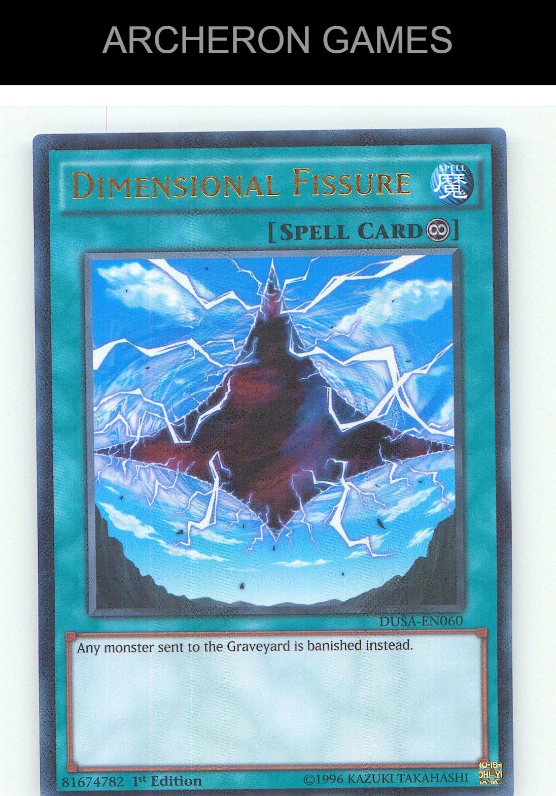 Dimensional Fissure Ultra Rare YUGIOH Card 1st Edition