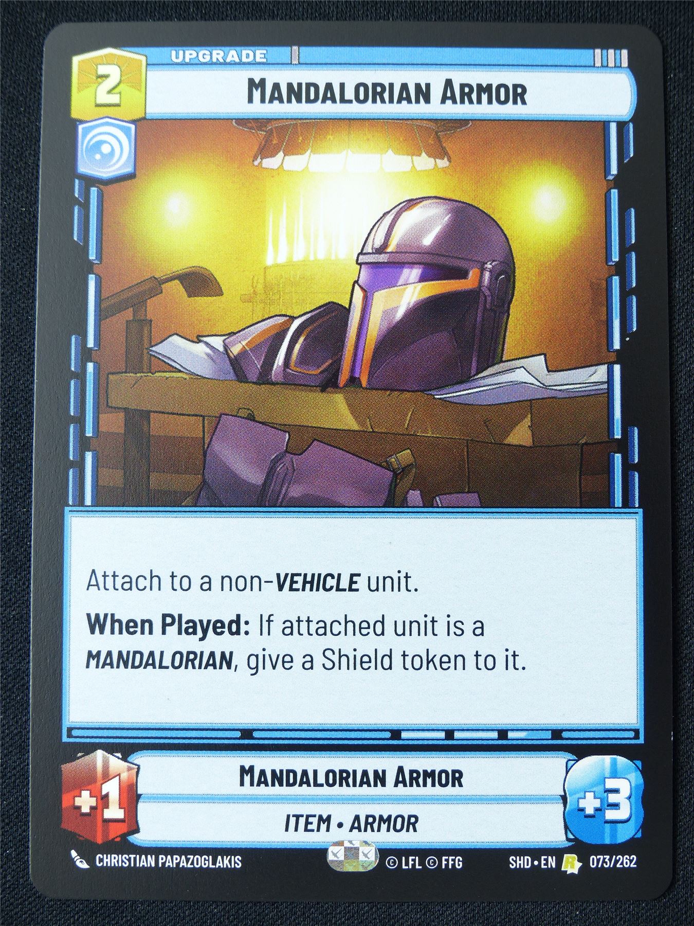 Mandalorian Armor 073/262 - Star Wars Unlimited Card #11H