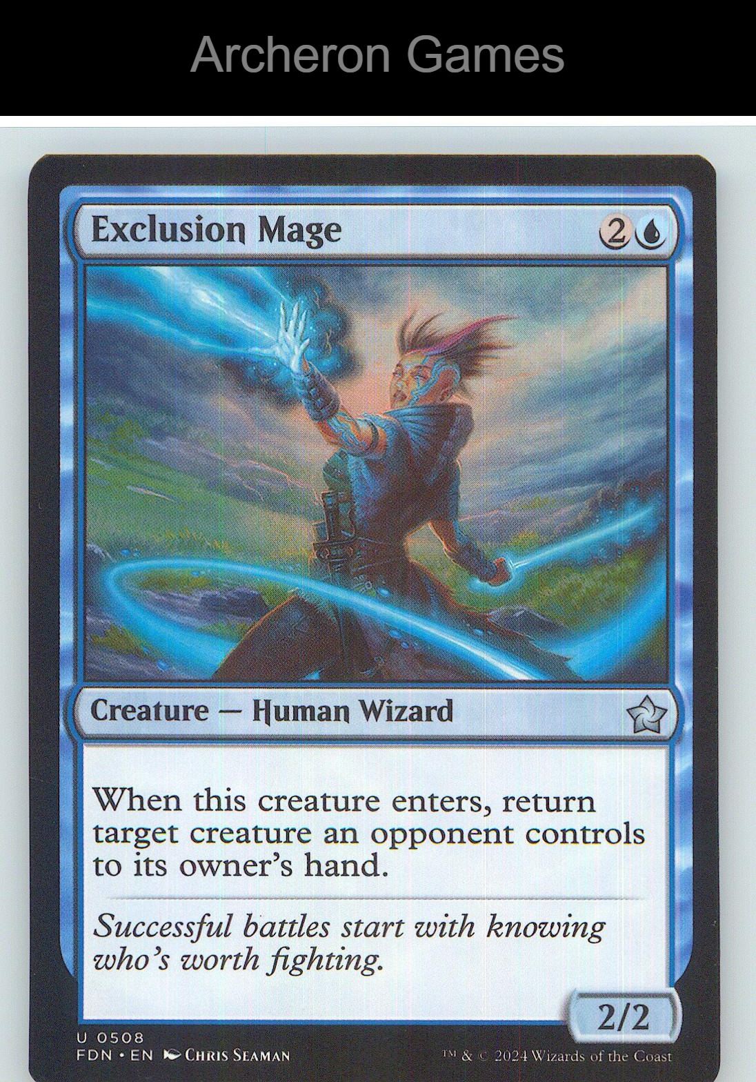 Exclusion Mage FDN 508 UC MTG Card NM/EX+
