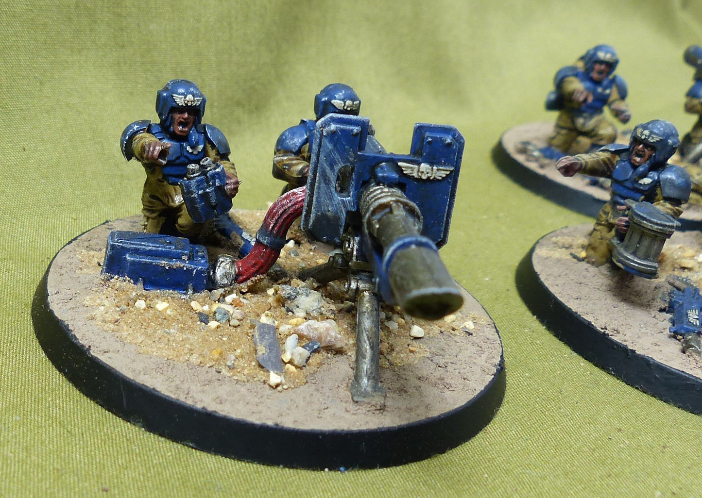 Heavy Weapons Squad painted - Astra Militarum - Warhammer 40K #2XR