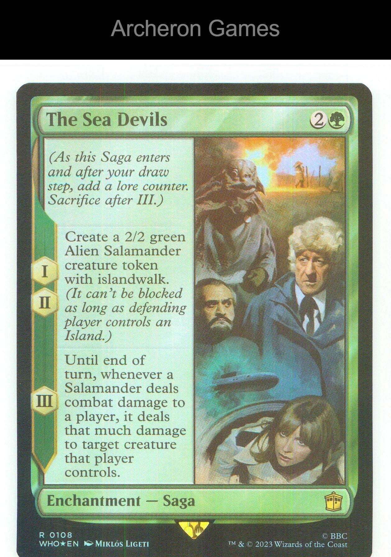 The Sea Devils WHO 108 R MTG Card NM/EX+ Foil