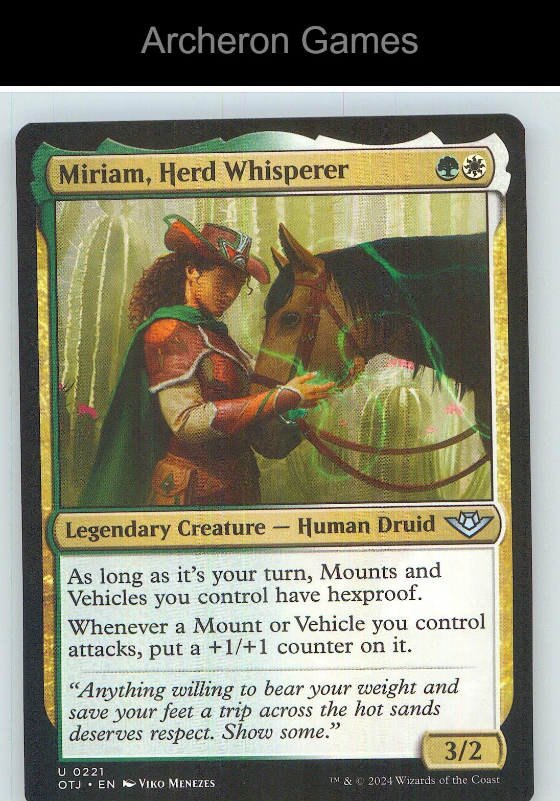 Miriam, Herd Whisperer OTJ 221 UC MTG Card NM/EX+