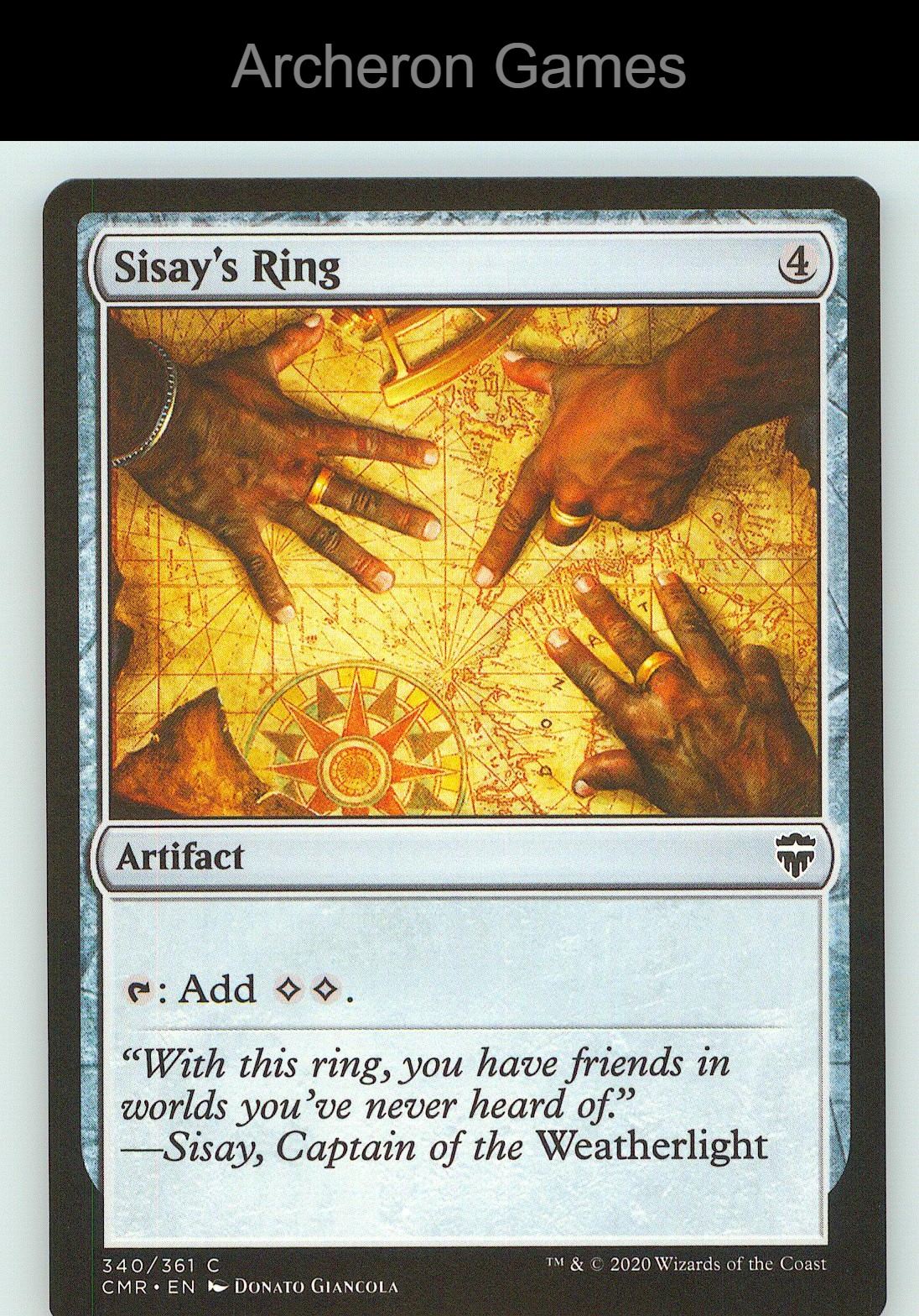 Sisay's Ring CMR 340 C MTG Card NM/EX+