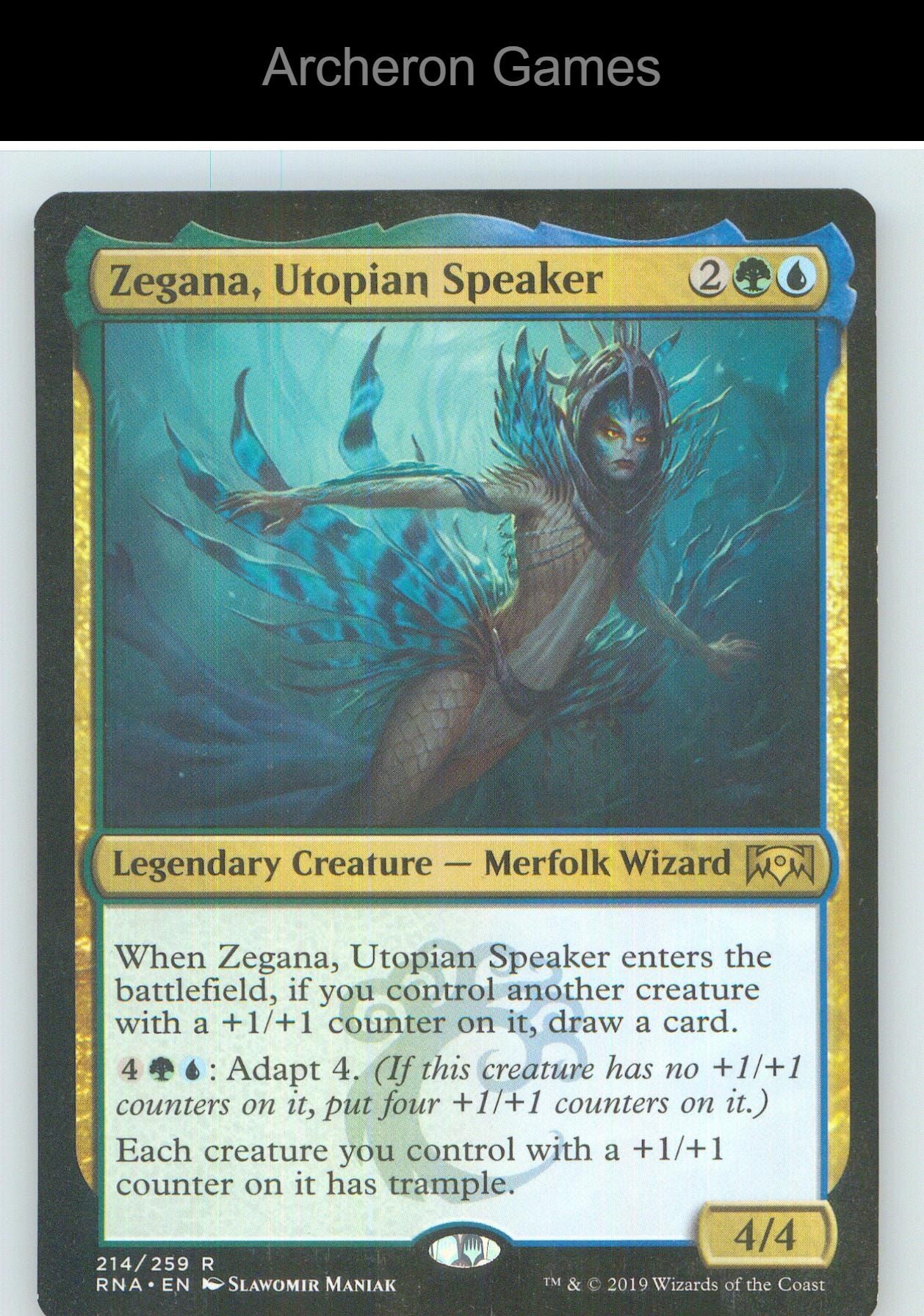 Zegana, Utopian Speaker RNA 214 R MTG Card NM/EX+