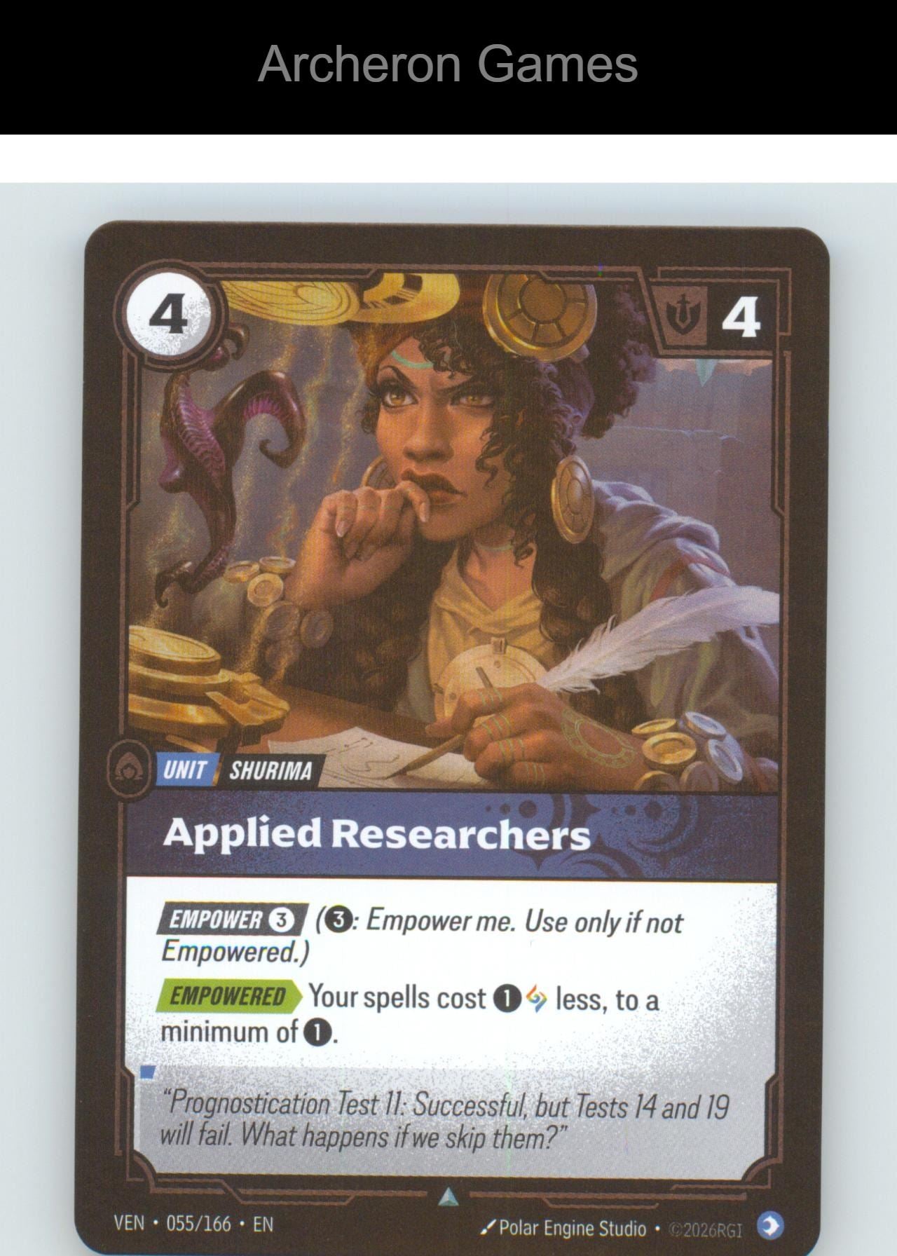 Applied Researchers VEN 055/166 UC Vendetta Riftbound Card Foil